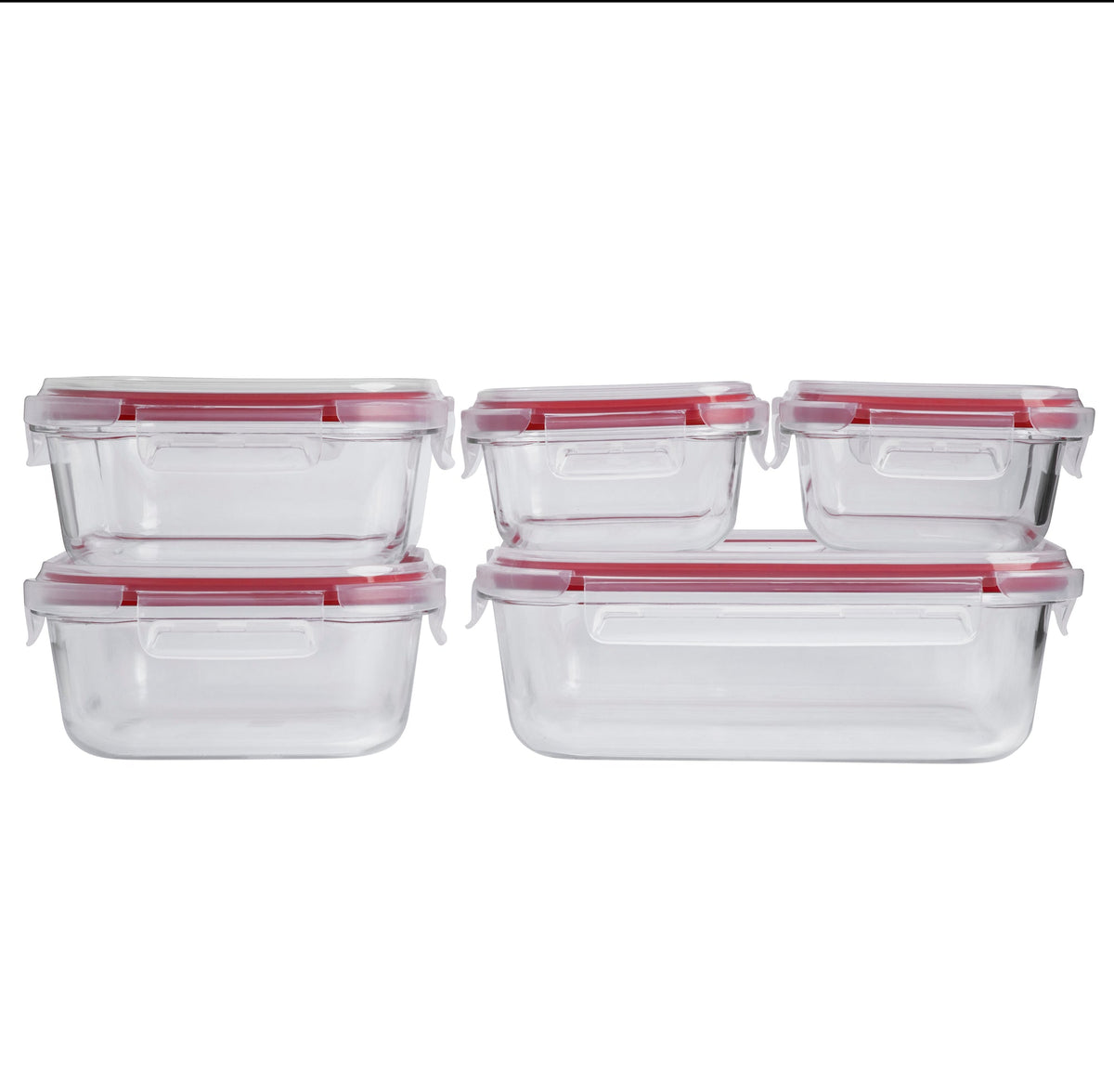 Pyrex Freshlock Glass Container 5 Piece Set