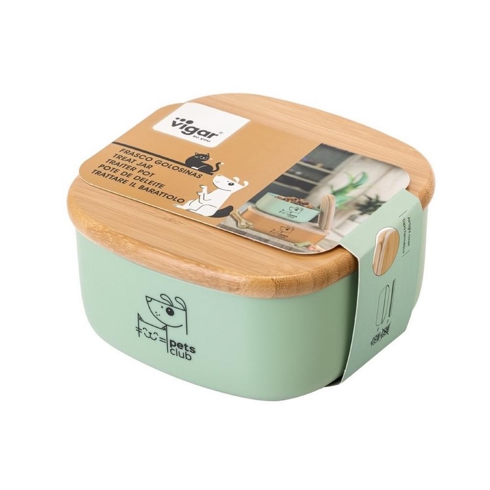 Vigar Pets Club Bamboo Treat Jar - Small