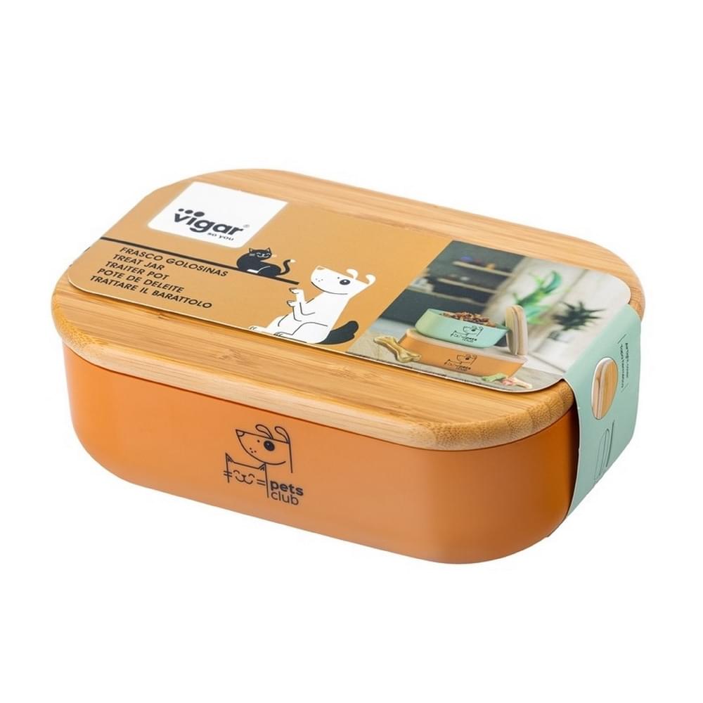 Vigar Pets Club Bamboo Treat Jar - Large