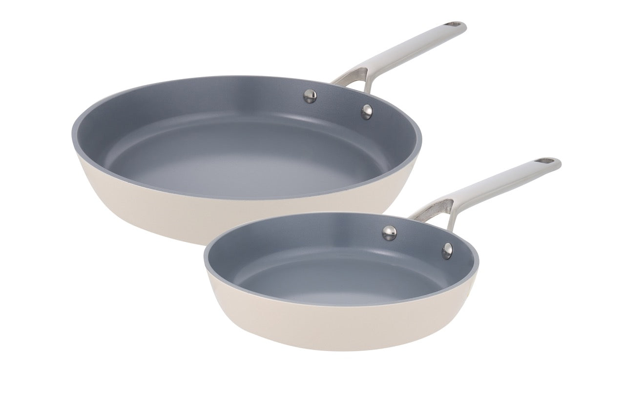 Pyrolux Nexgen 2 Piece Fry Pan Set - 20 & 28cm - Ivory