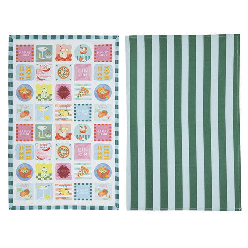 Ladelle Flavour Haven 2pk Kitchen Towel