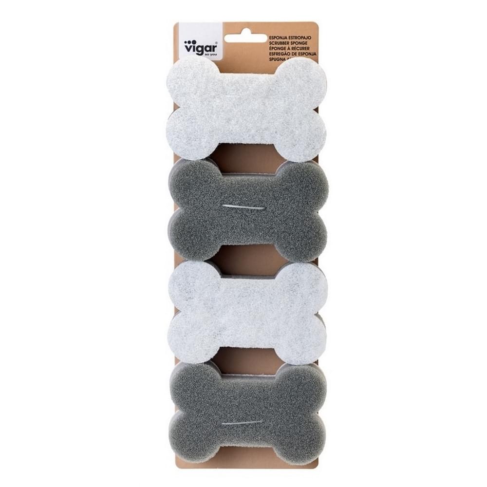 Vigar Pets Club Dog Bowl Scrubber Sponge - 4 Pack