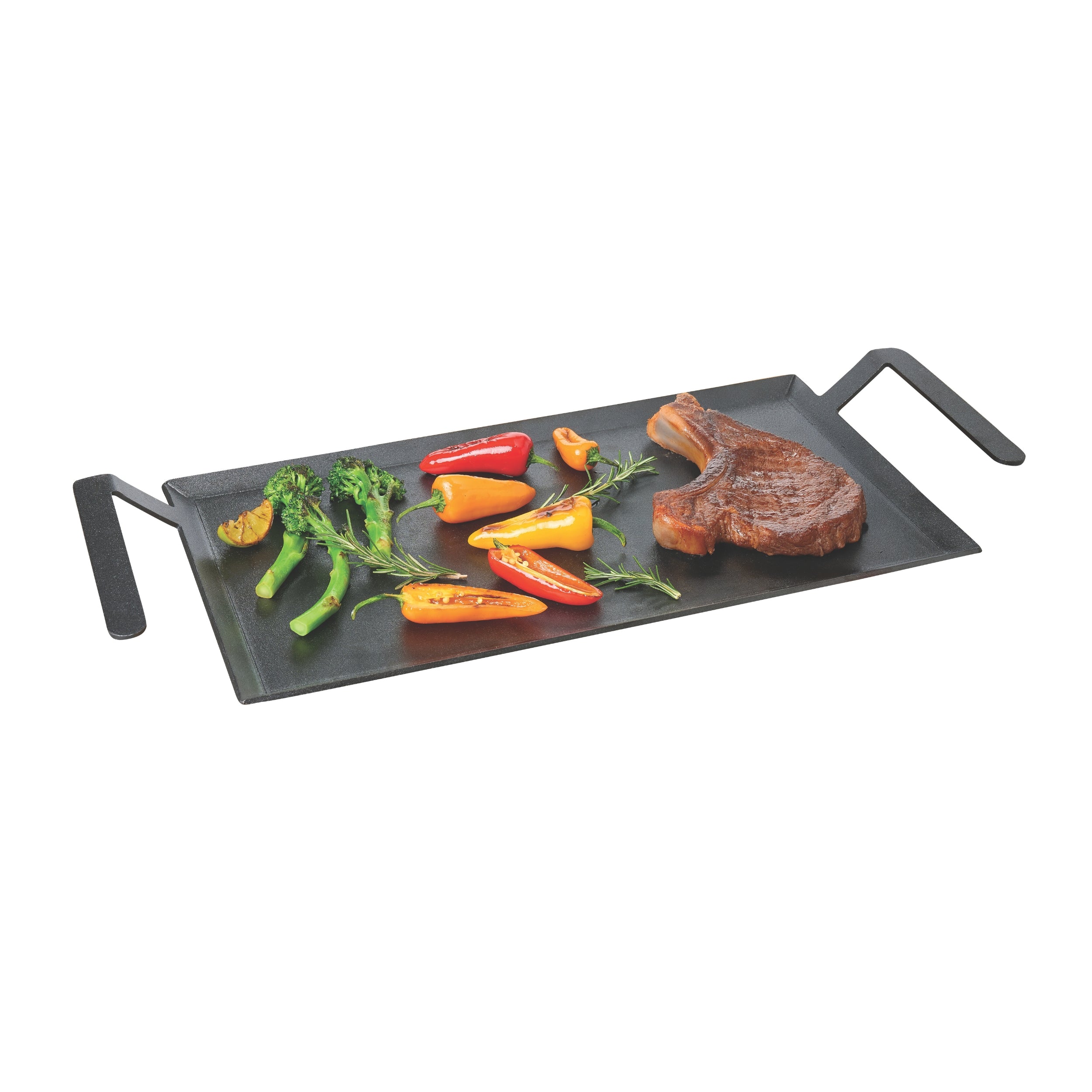 Pyrolux Carbon Steel Griddle with Handles 44 x 23cm