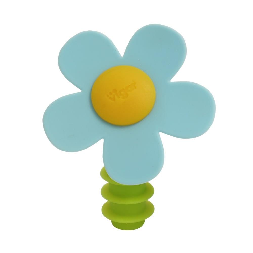 Vigar Flower Power Silicone Assorted Bottle Stopper