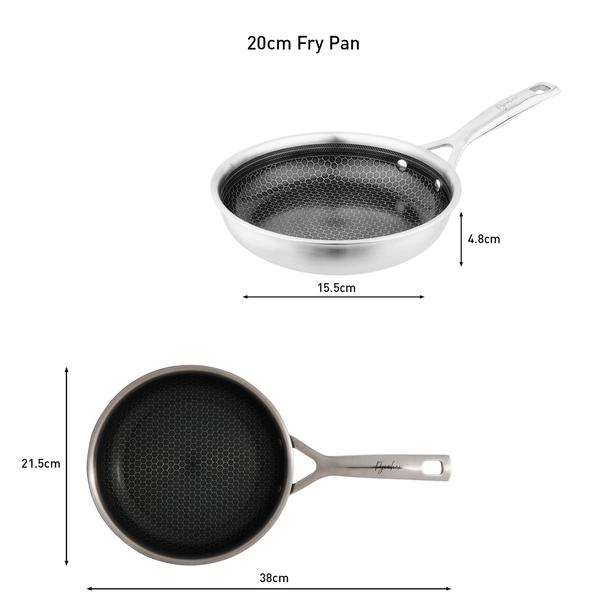 Pyrolux Pyrohex Fry Pan 20cm