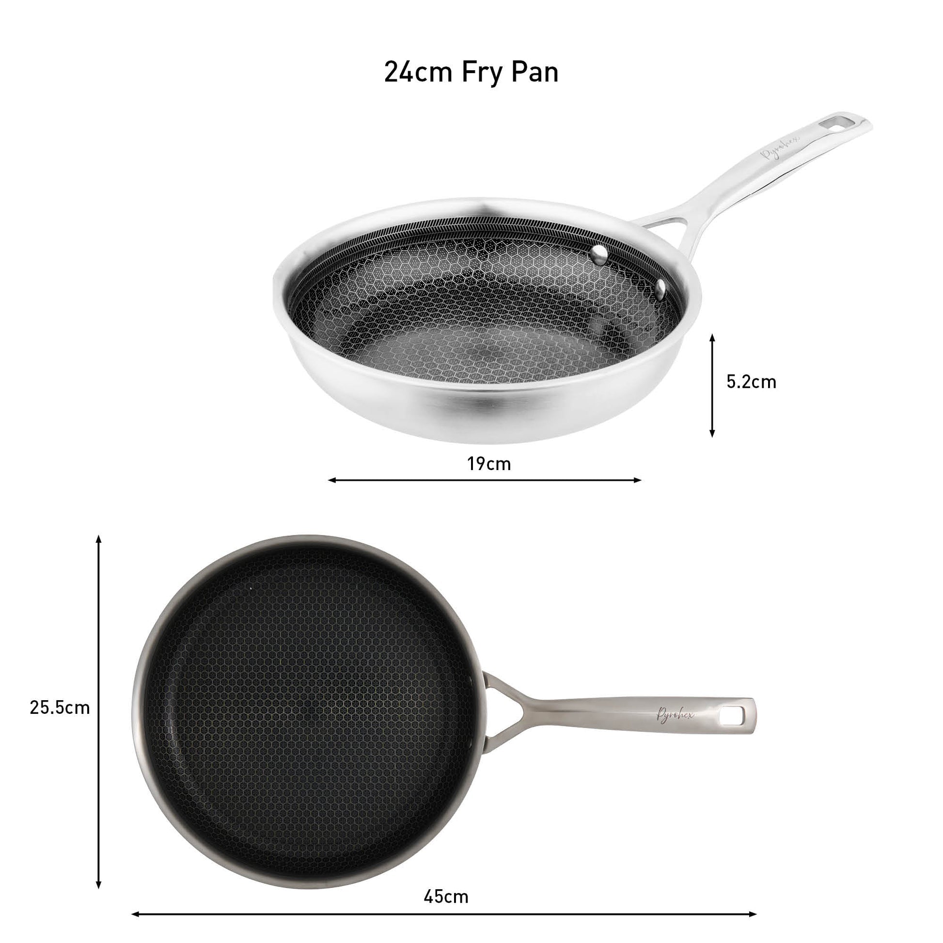 Pyrolux Pyrohex Fry Pan 24cm
