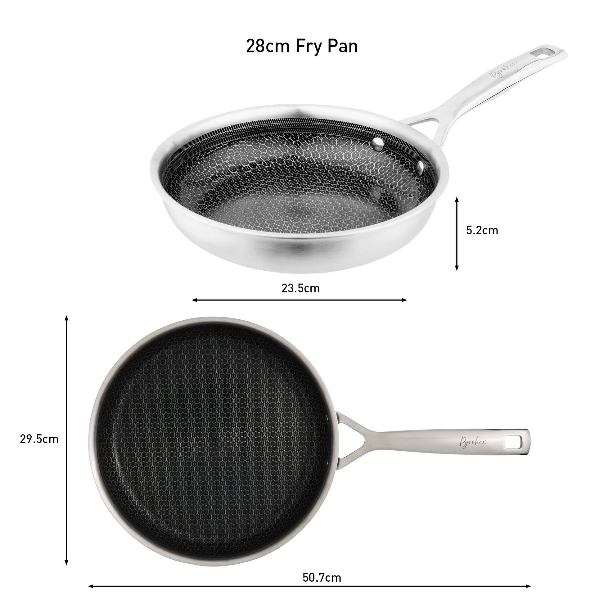 Pyrolux Pyrohex Fry Pan 28cm