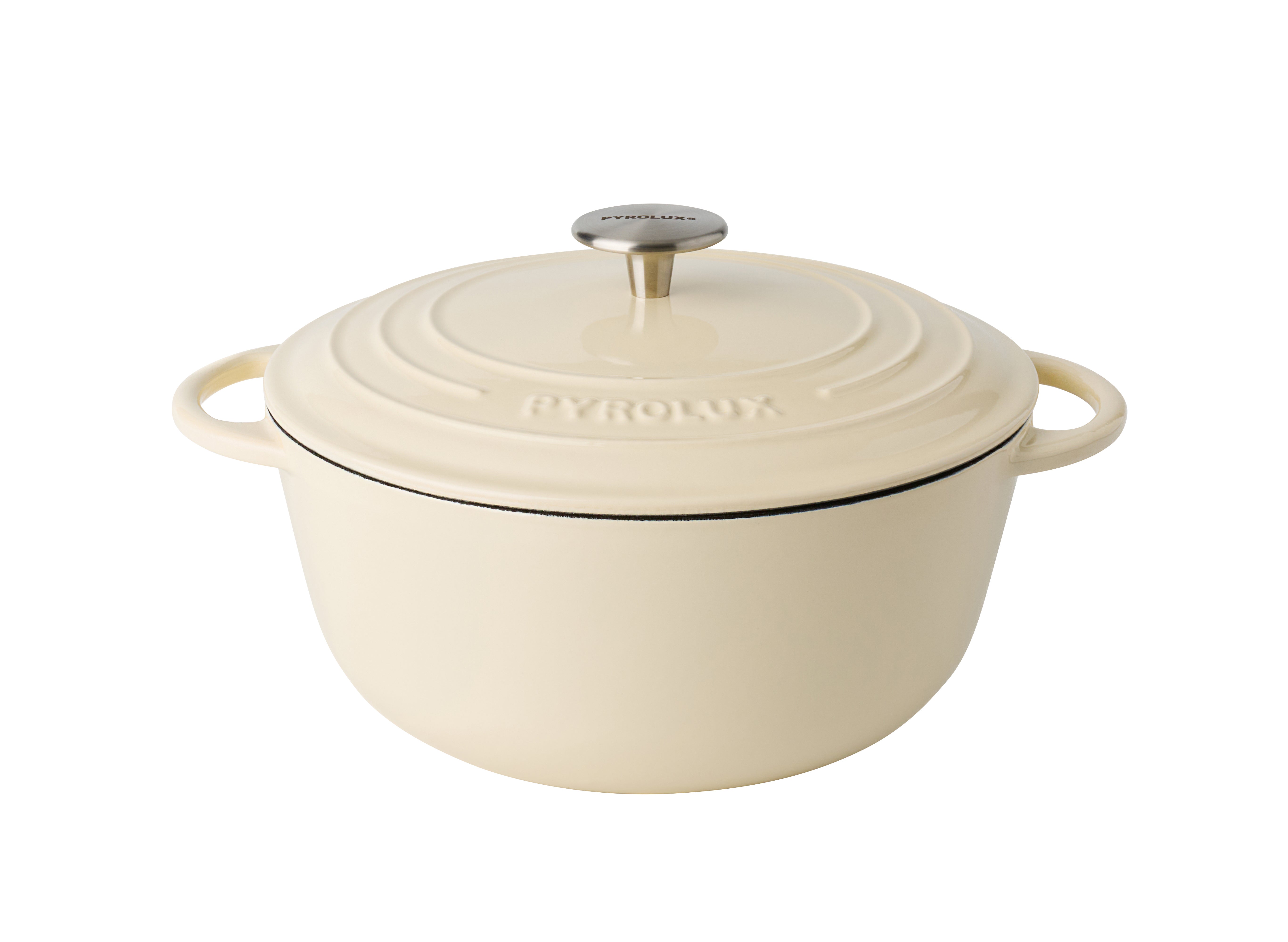 Pyrolux Pyrochef 28cm / 6L Cast Iron French Oven - Meringue