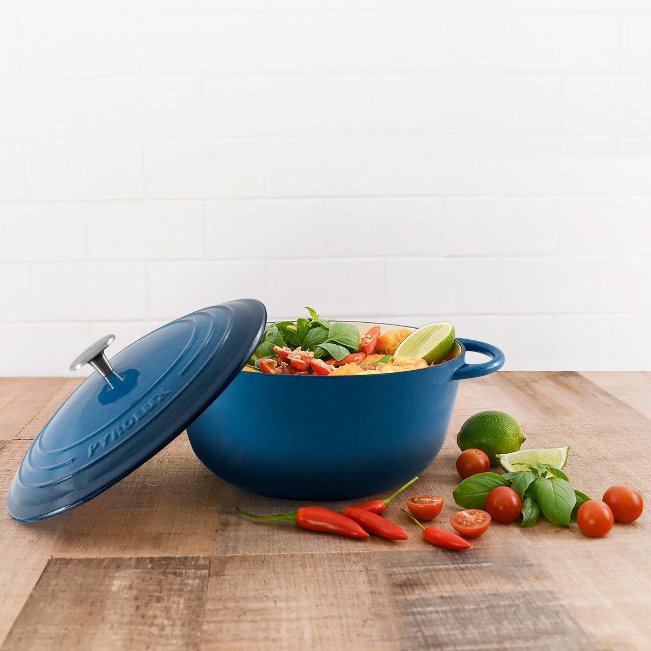 Pyrolux Pyrochef 20cm / 2L Cast Iron French Oven - Ocean Blue