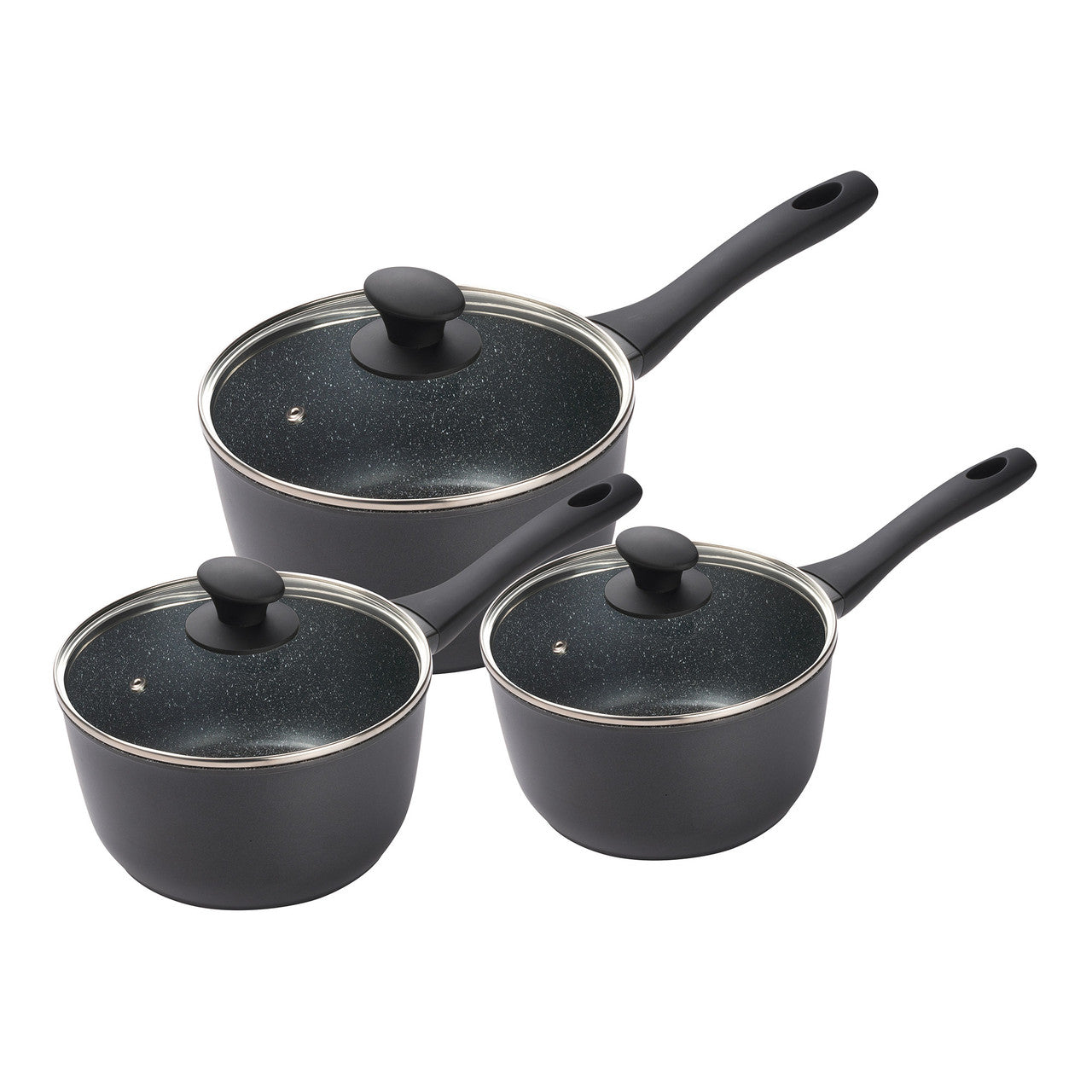 Pyrolux Pyrostone 3 Piece Saucepan Set