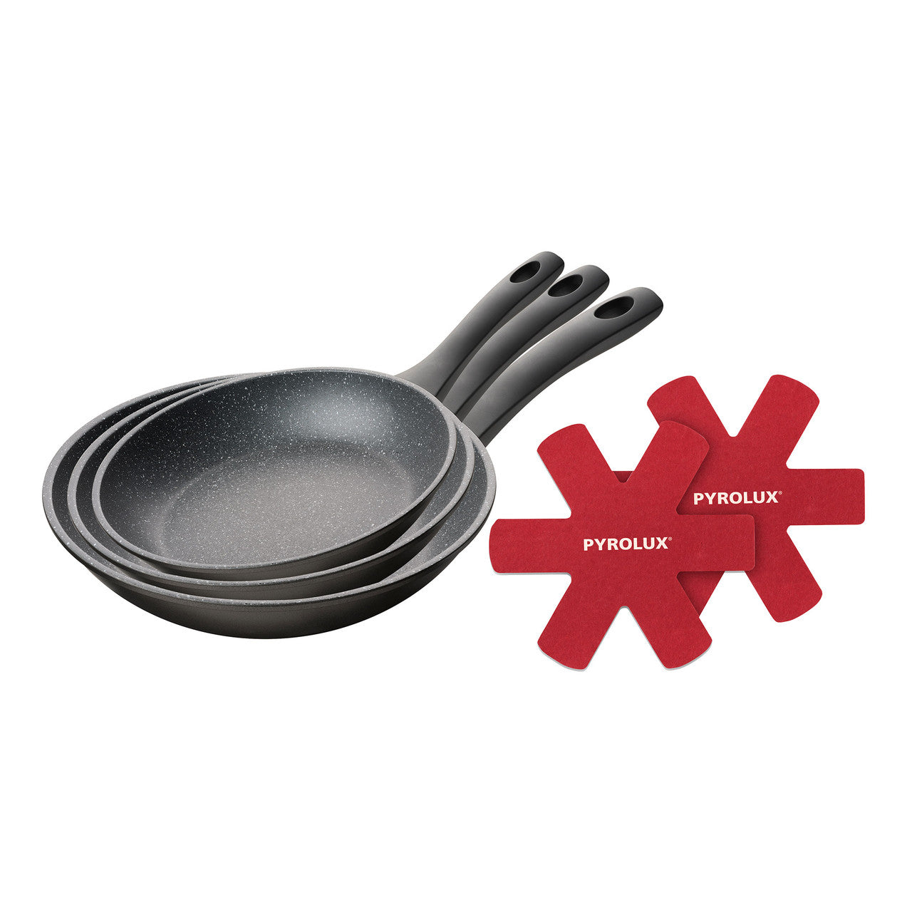 Pyrolux Pyrostone 3 Piece Fry Pan Set