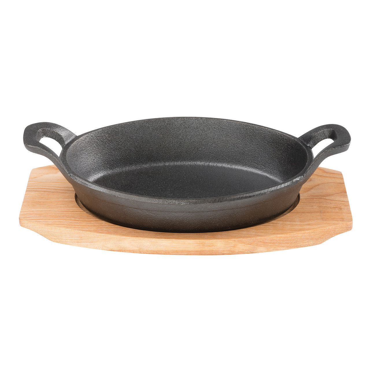 Pyrolux Pyrocast 15.5cm x 10cm Oval Gratin with Maple Tray