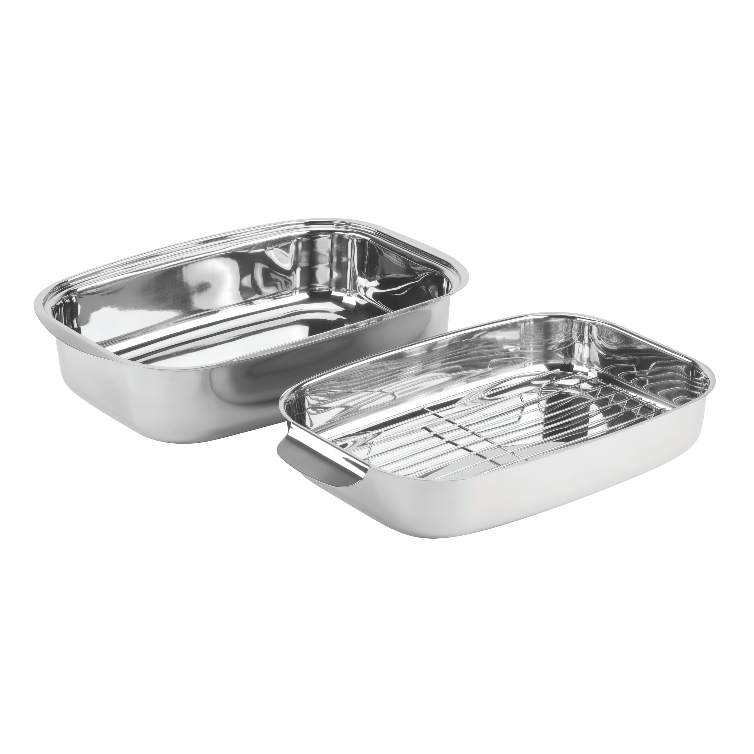Pyrolux Pyrosteel Double Roaster Set with Rack 36 x 24cm
