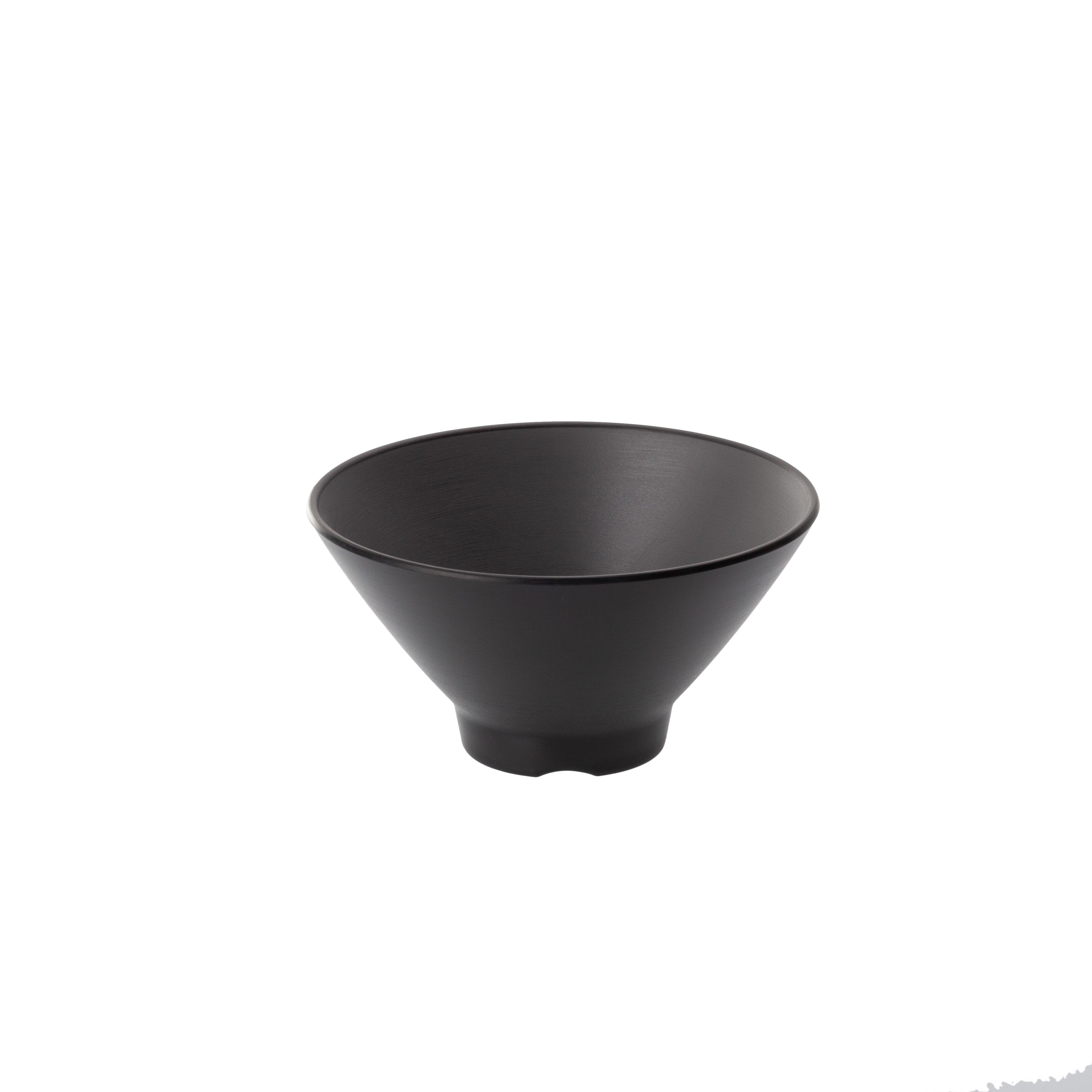 COUCOU Round Bowl V-Shape 130mm - Grey & Black