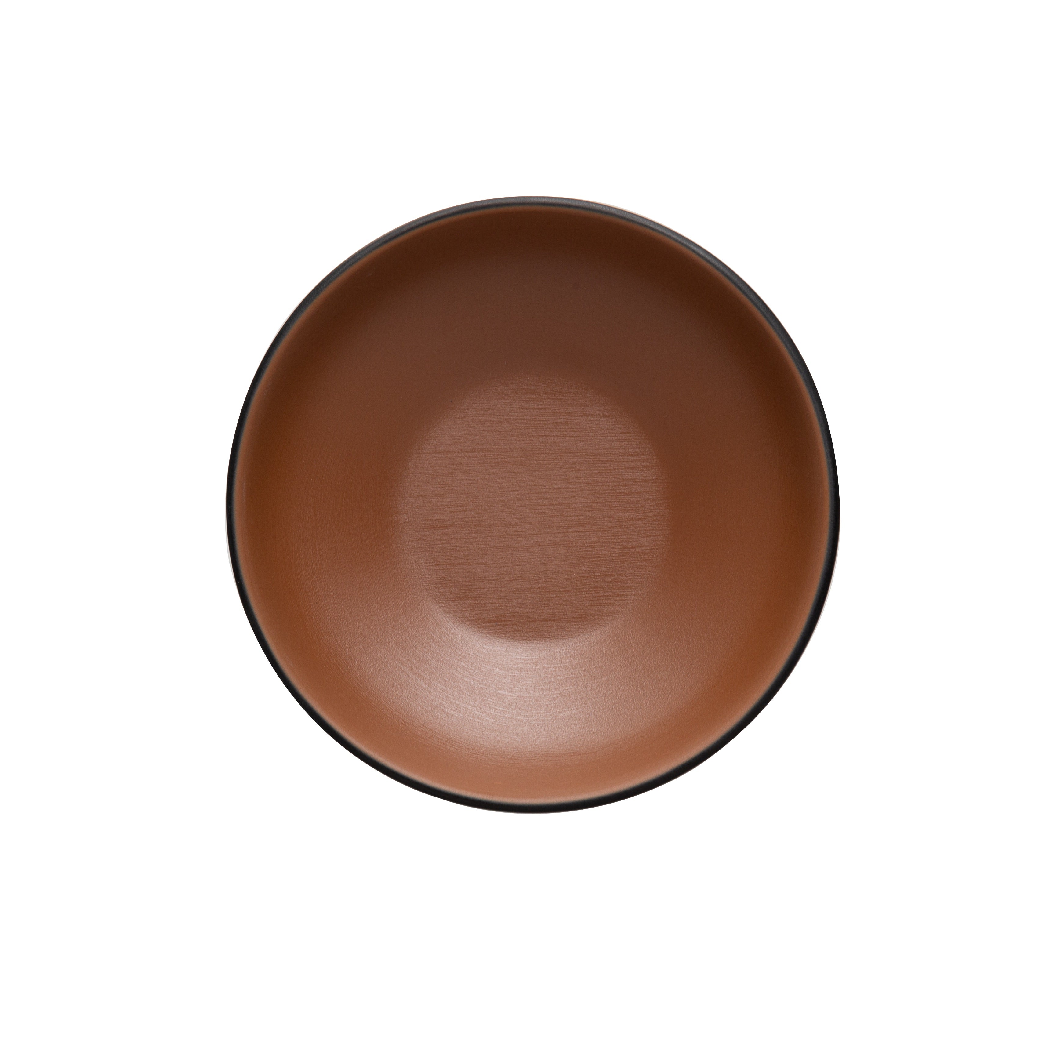 COUCOU Round Bowl 150mm - Brown & Black