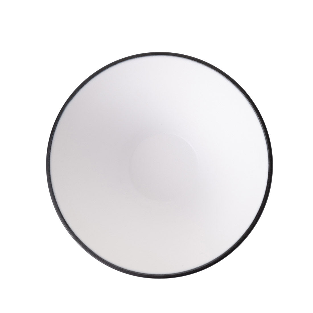 COUCOU Round Bowl V-Shape 150mm - White & Black
