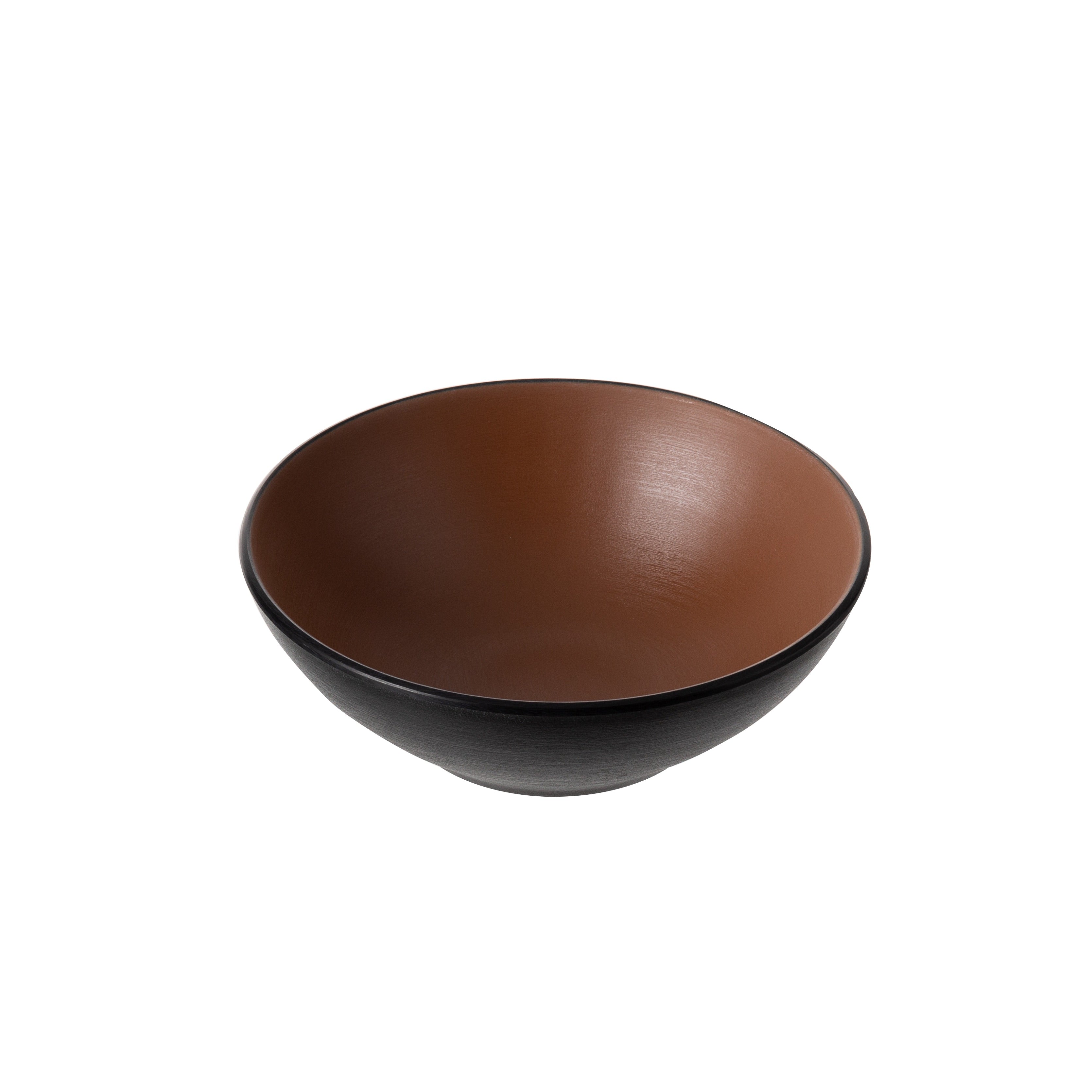 COUCOU Round Bowl 160mm - Brown & Black