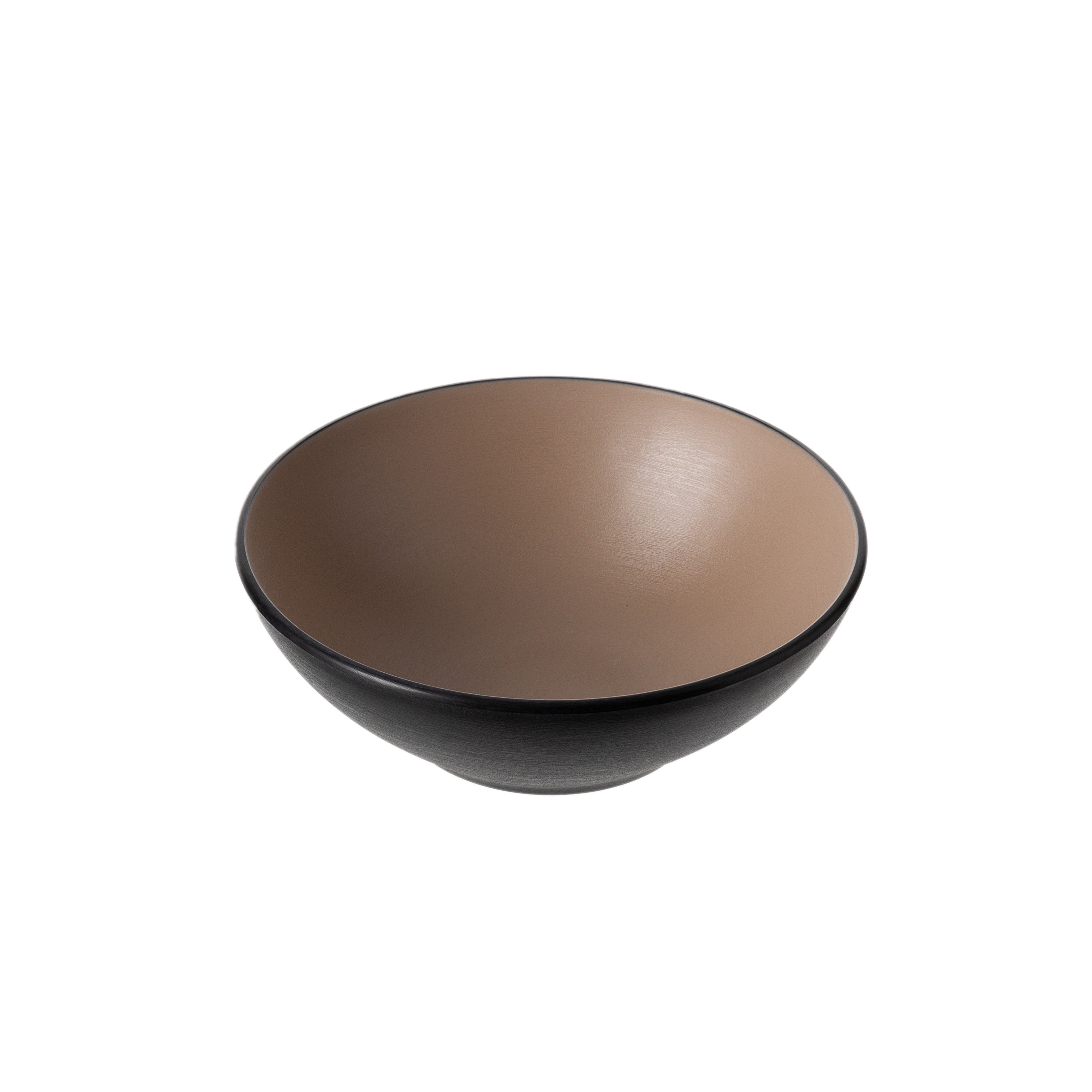 COUCOU Round Bowl 160mm - Beige & Black