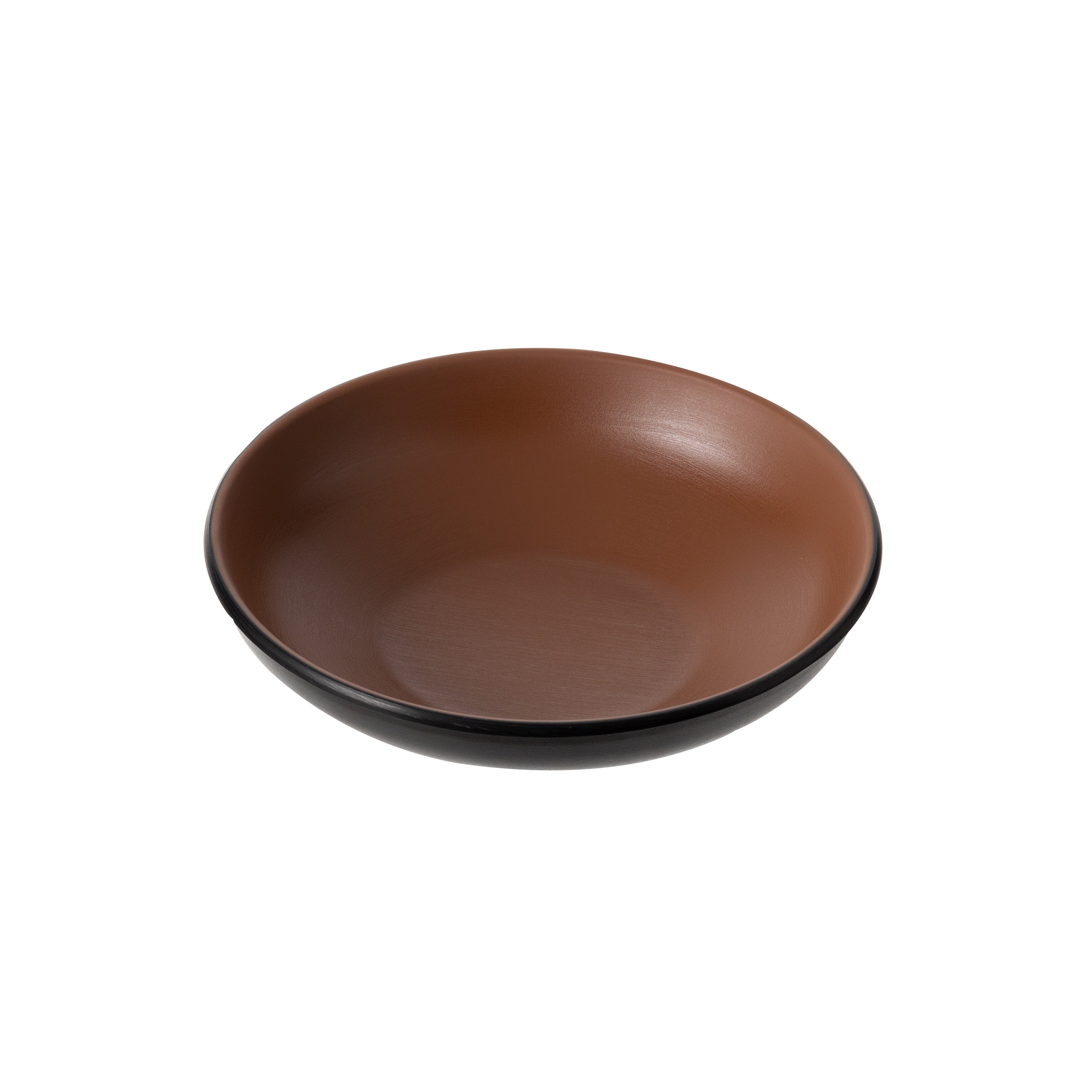 COUCOU Round Bowl 175mm - Brown & Black