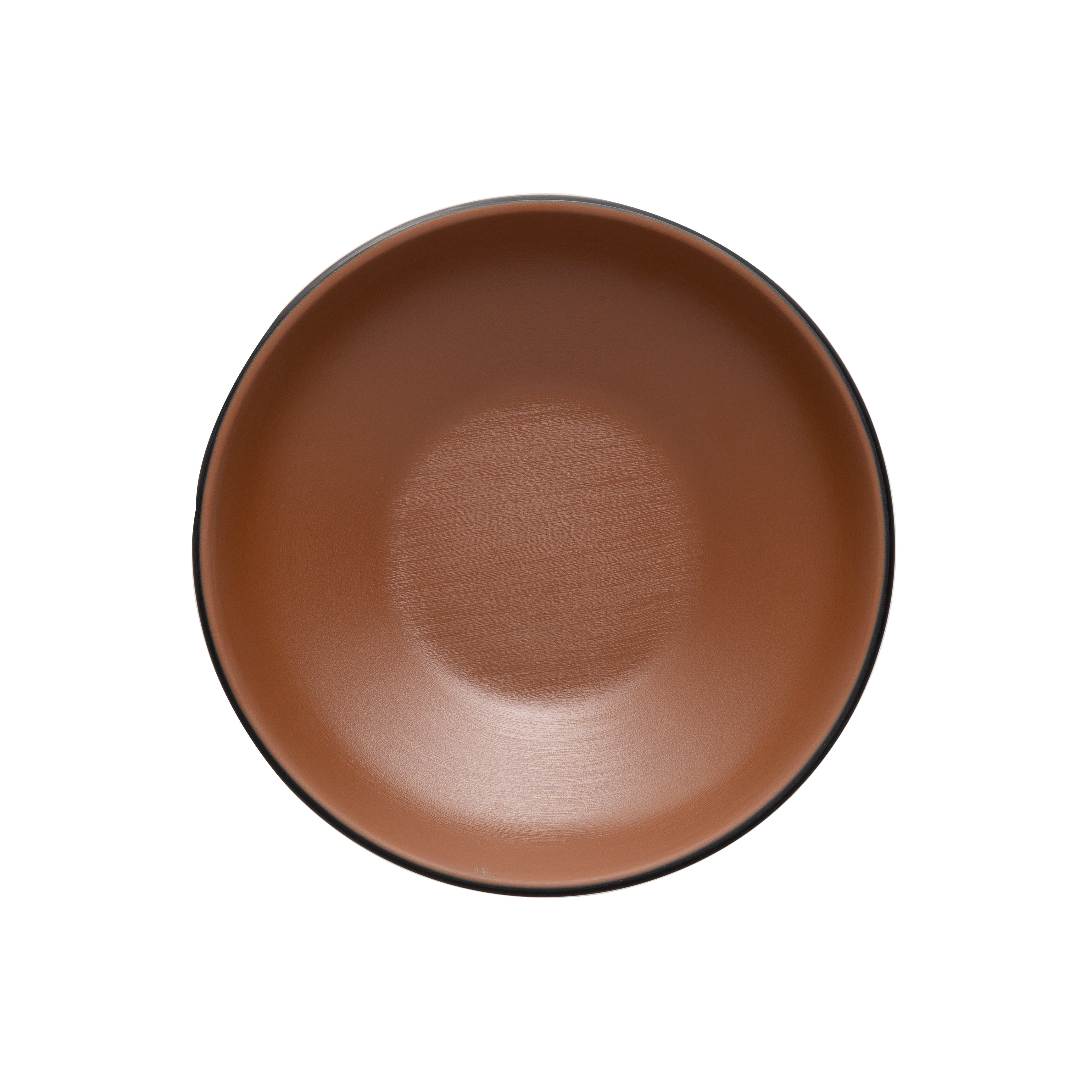 COUCOU Round Bowl 175mm - Brown & Black