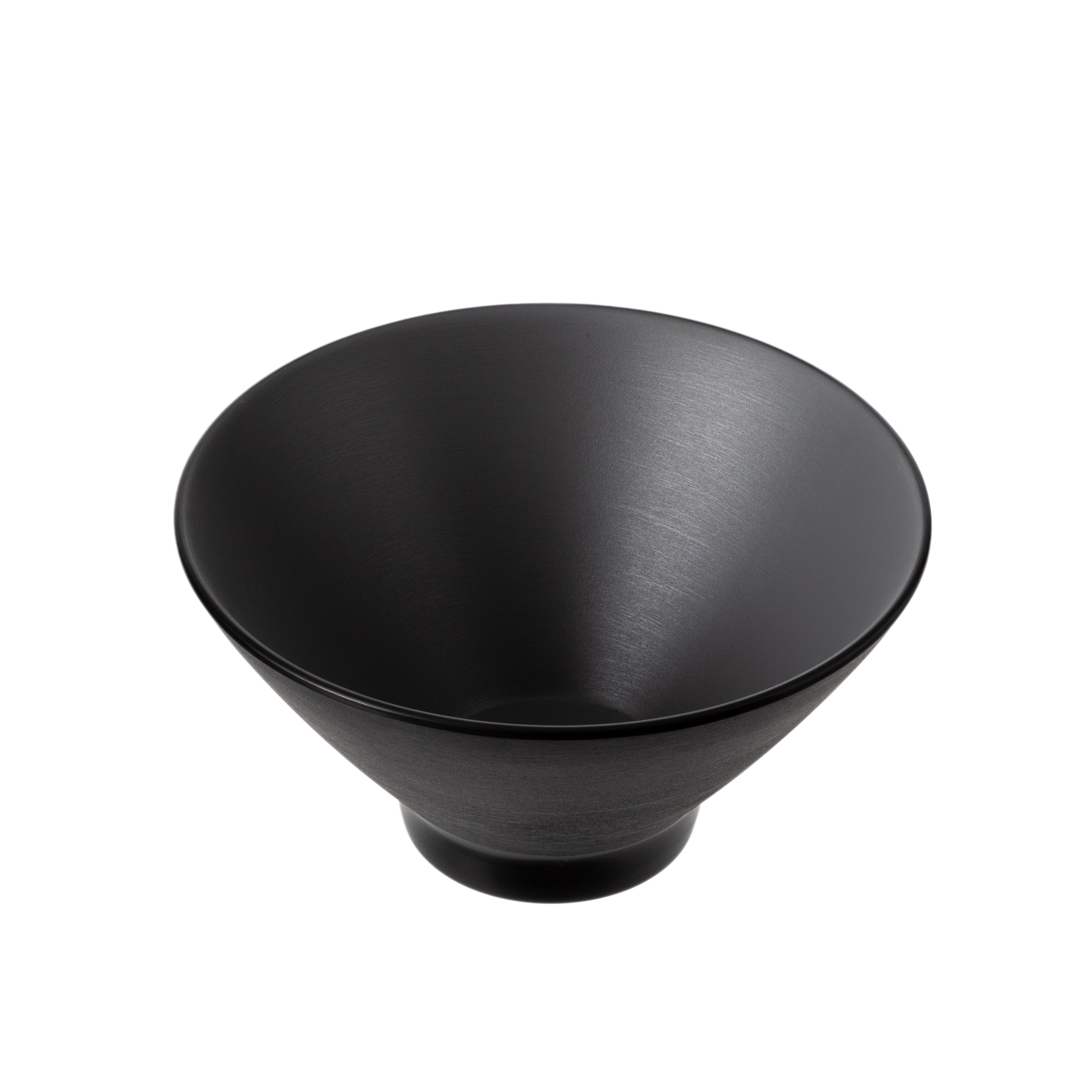 COUCOU Round Bowl V-Shape 178mm - Grey & Black