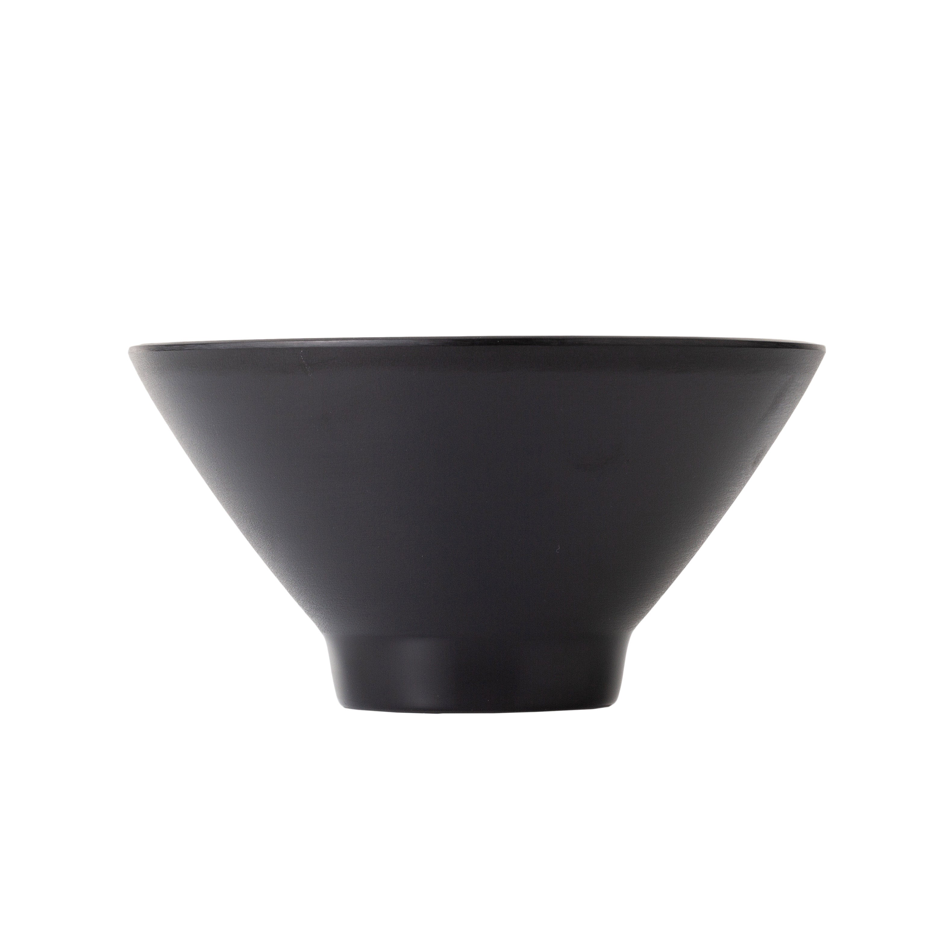 COUCOU Round Bowl V-Shape 178mm - White & Black