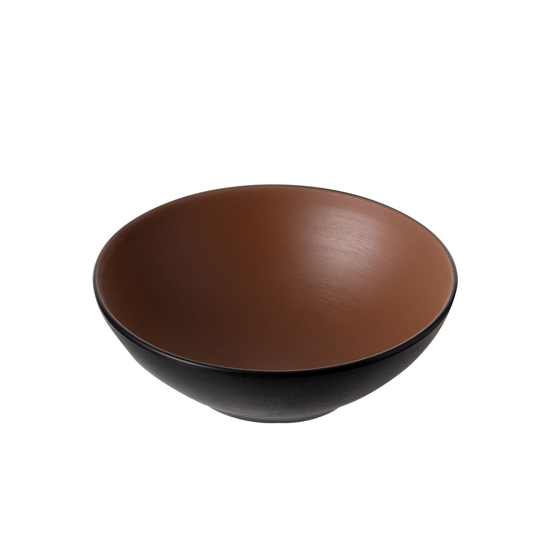 COUCOU Round Bowl 187mm - Brown & Black
