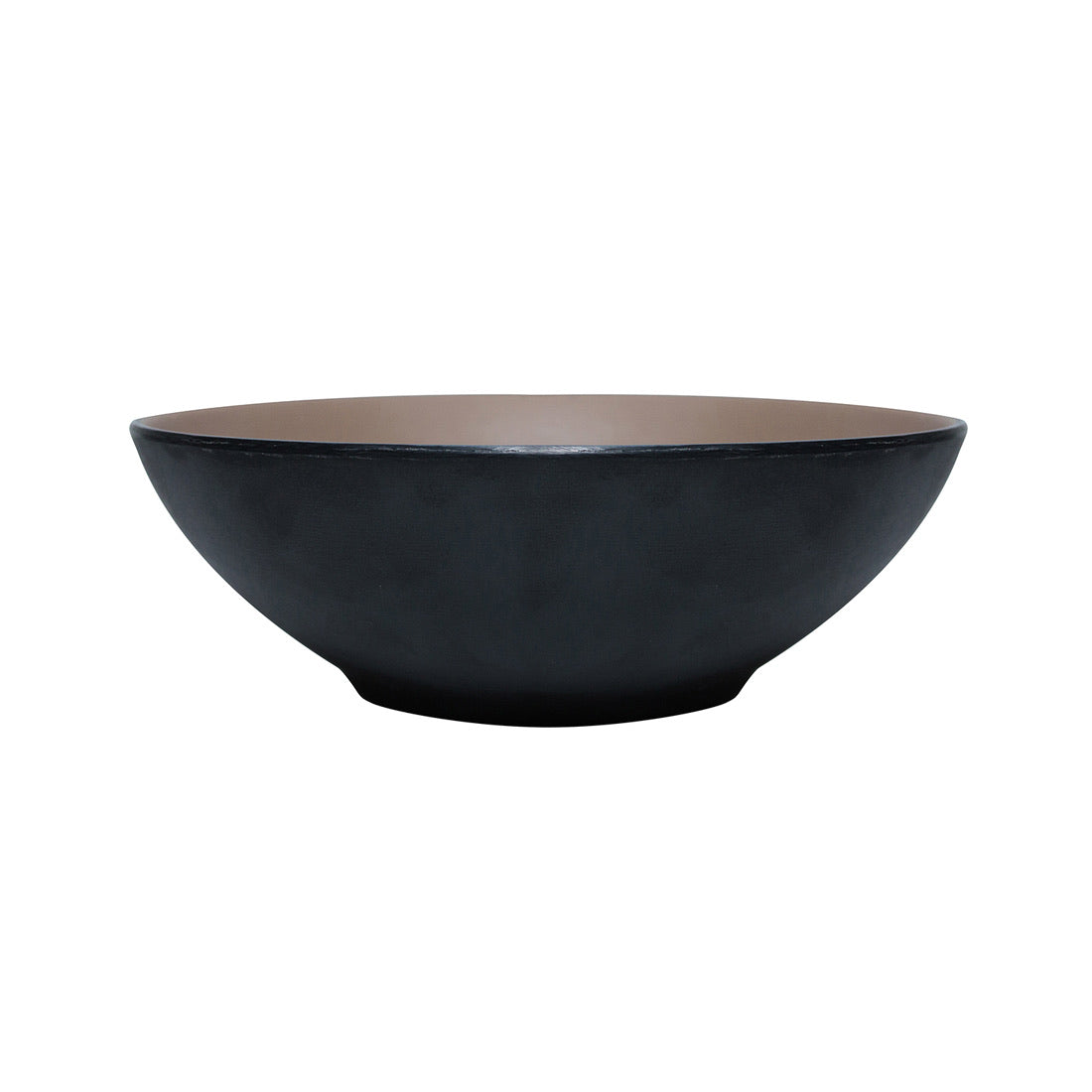 COUCOU Round Bowl 187mm - Beige & Black