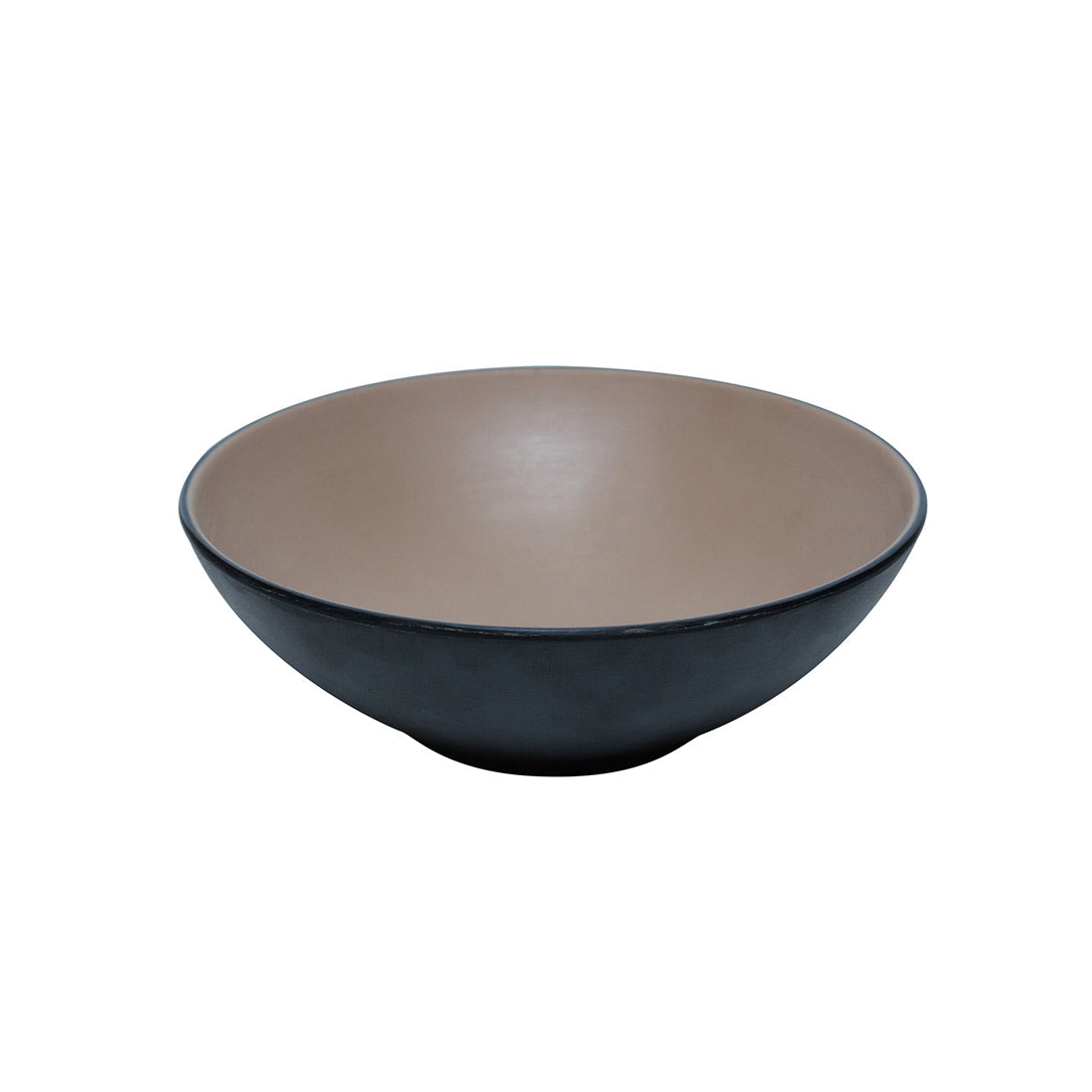 COUCOU Round Bowl 187mm - Beige & Black