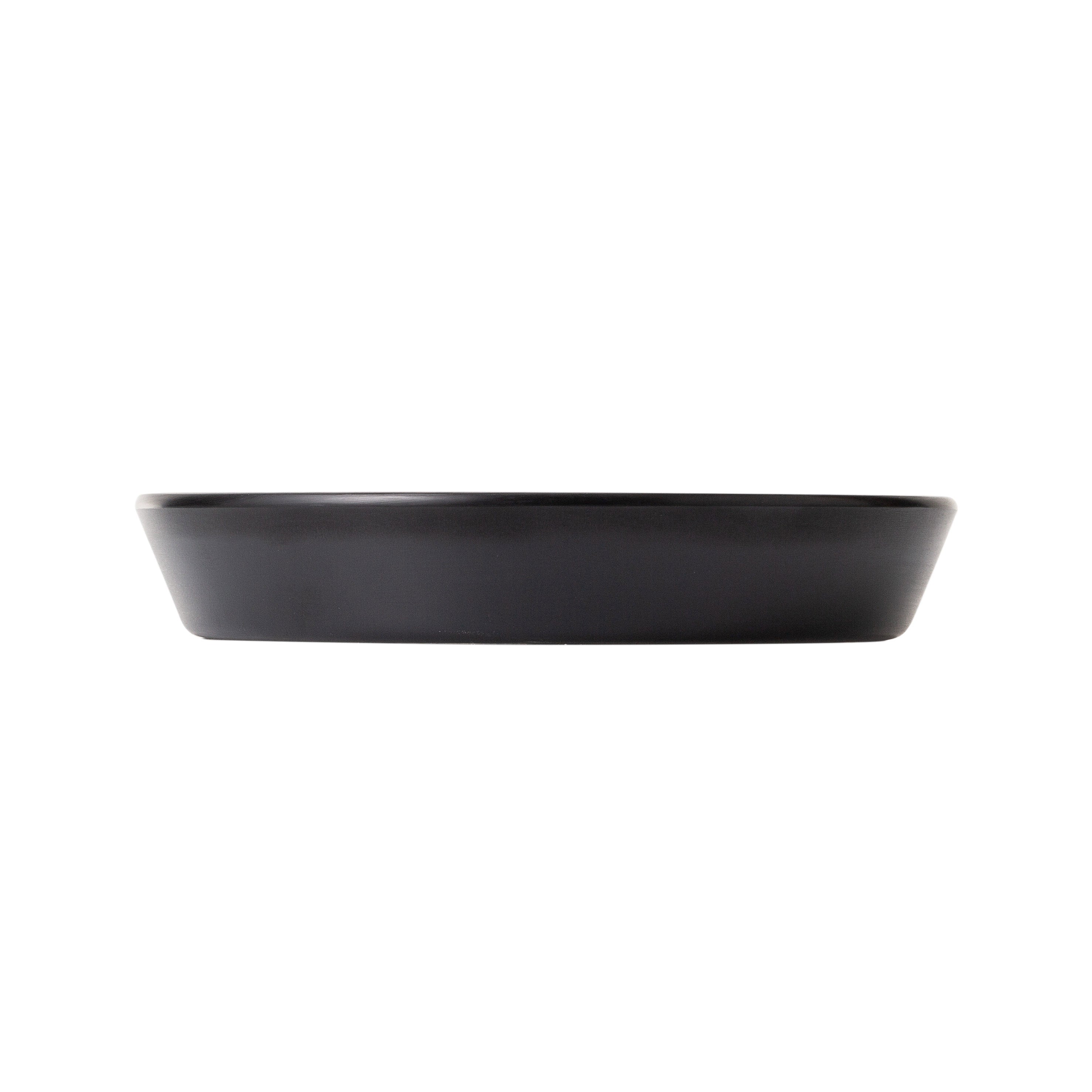 COUCOU Flat Round Bowl 190mm - White & Black