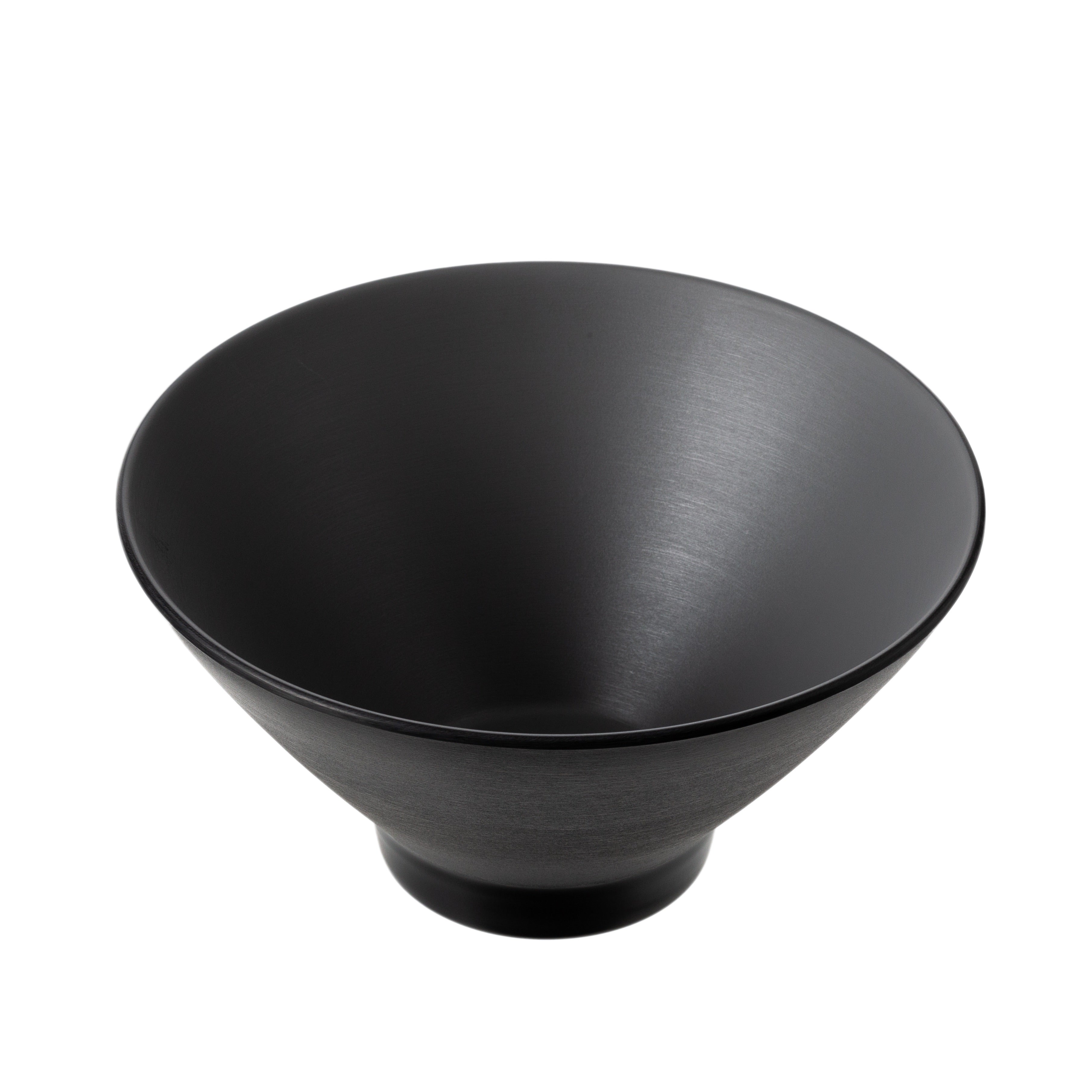 COUCOU Round Bowl V-Shape 205mm - Grey & Black