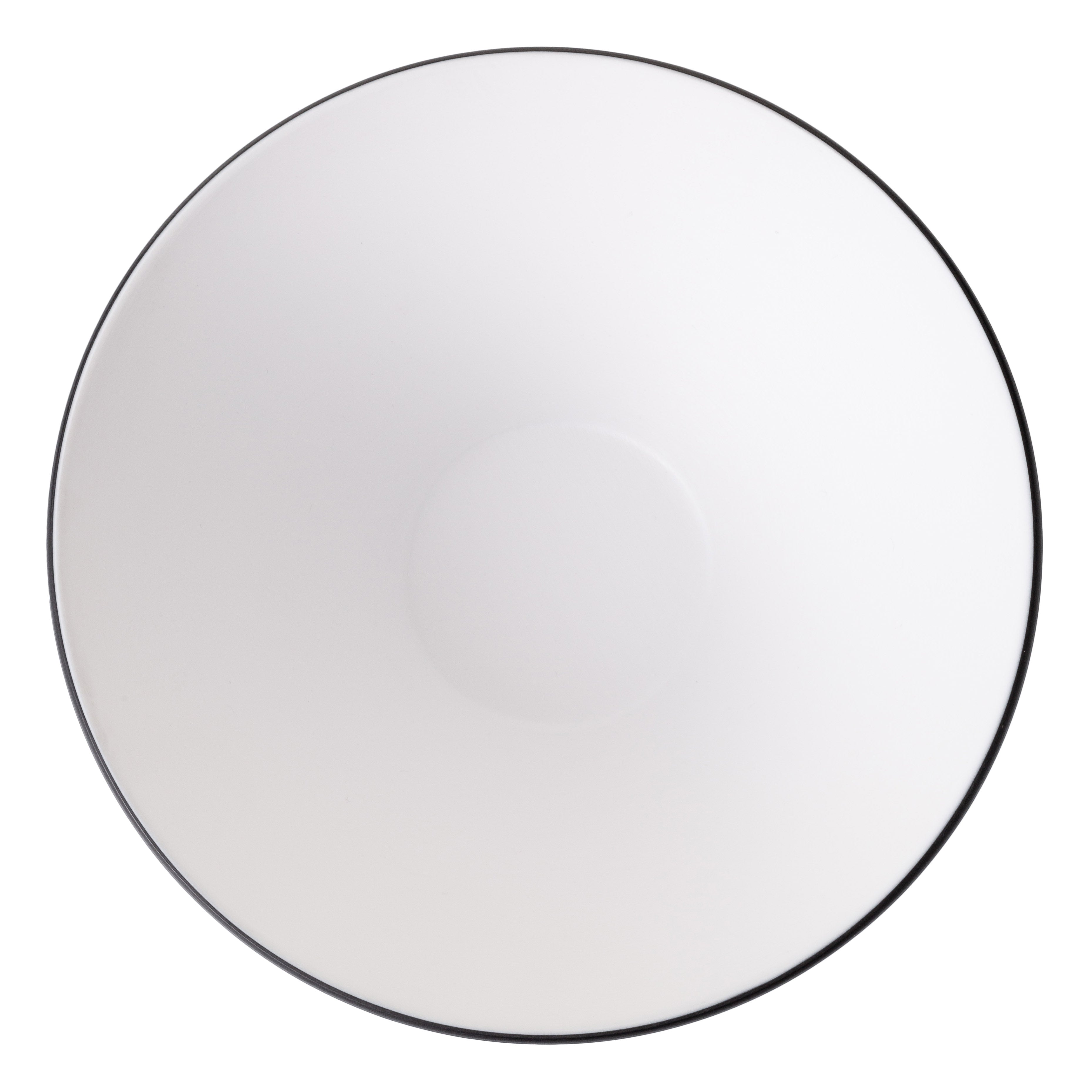 COUCOU Round Bowl V-Shape 205mm - White & Black