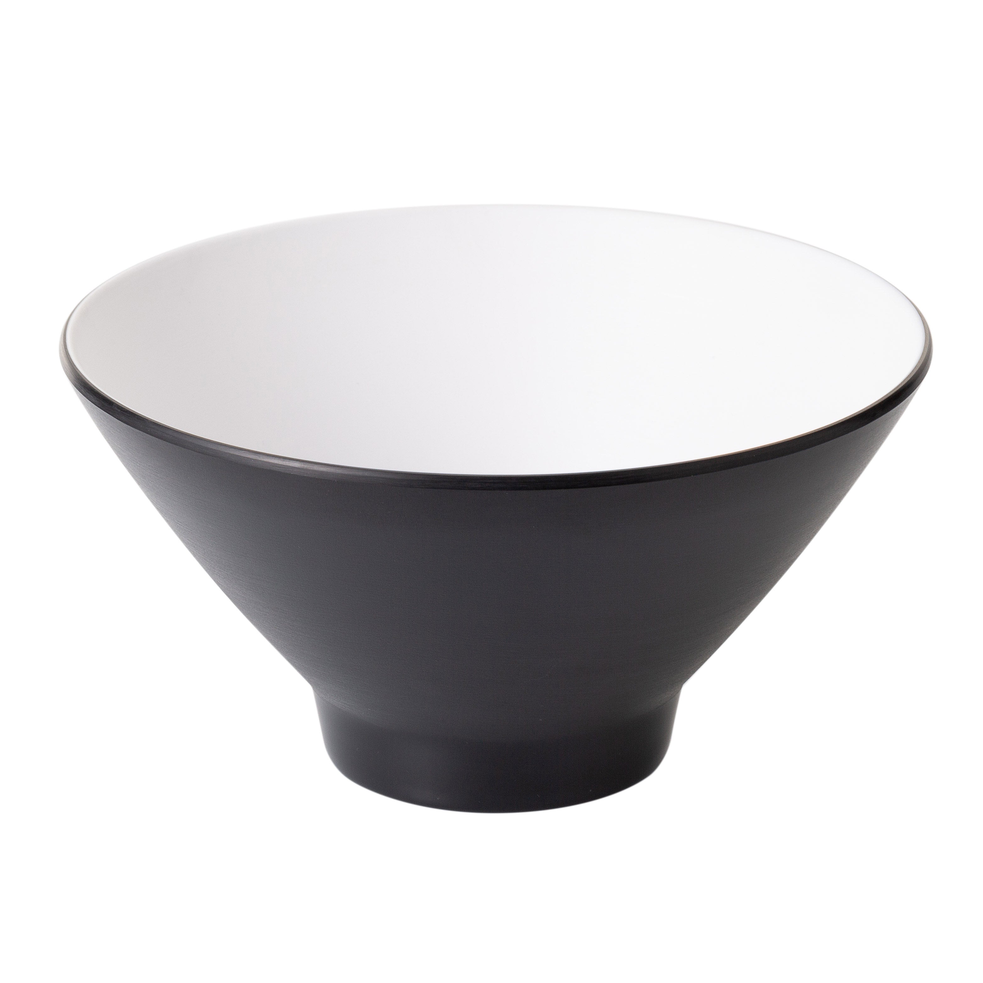 COUCOU Round Bowl V-Shape 205mm - White & Black