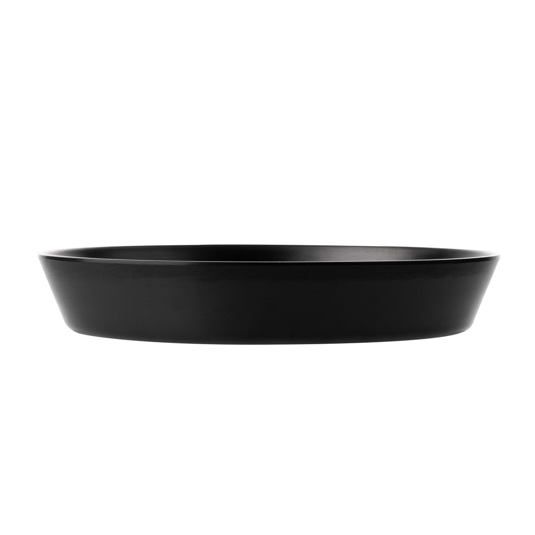 COUCOU Flat Round Bowl 290mm - Black & Black