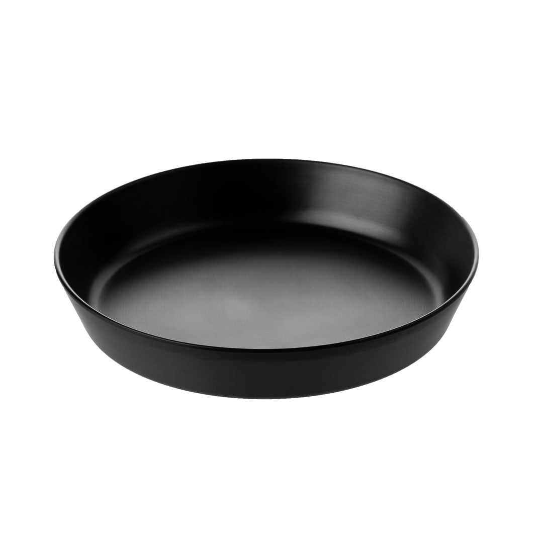 COUCOU Flat Round Bowl 290mm - Black & Black