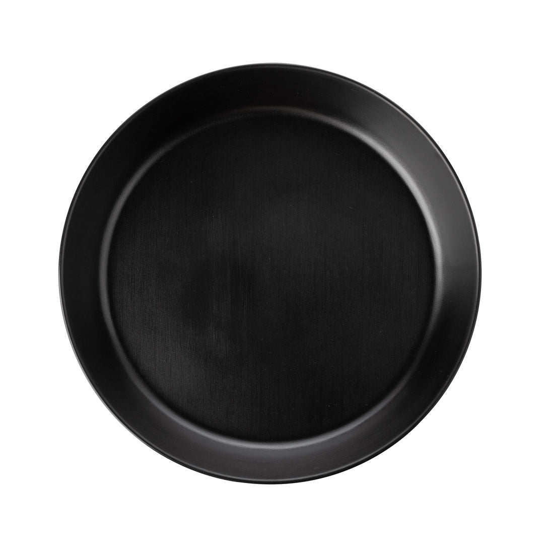 COUCOU Flat Round Bowl 290mm - Black & Black