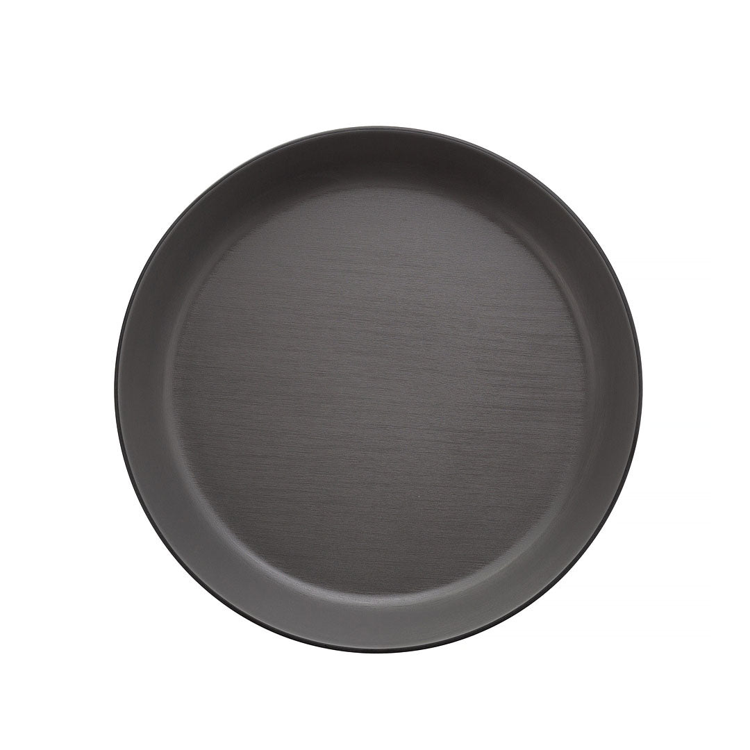 COUCOU Flat Round Bowl 290mm - Grey & Black