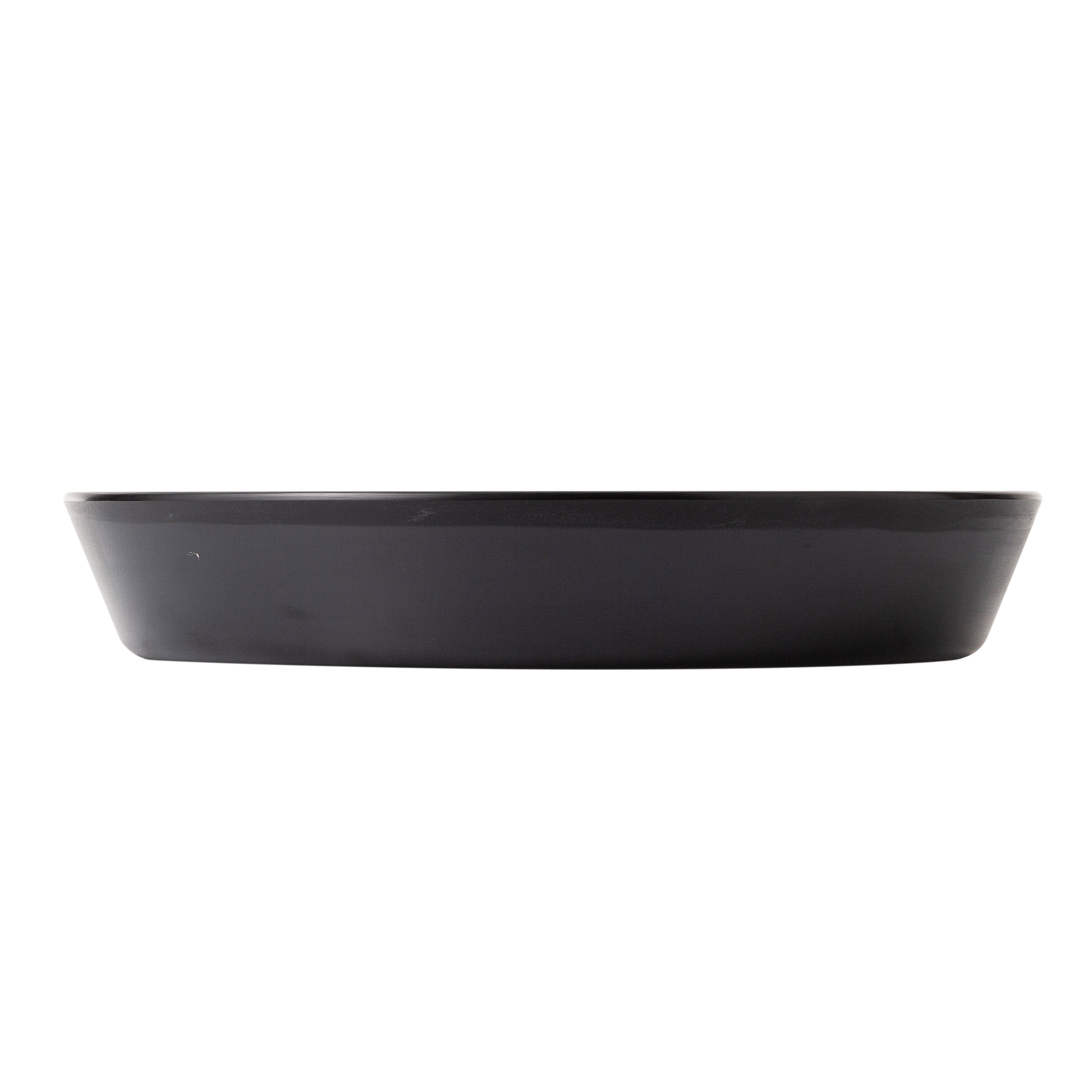 COUCOU Flat Round Bowl 290mm - White & Black