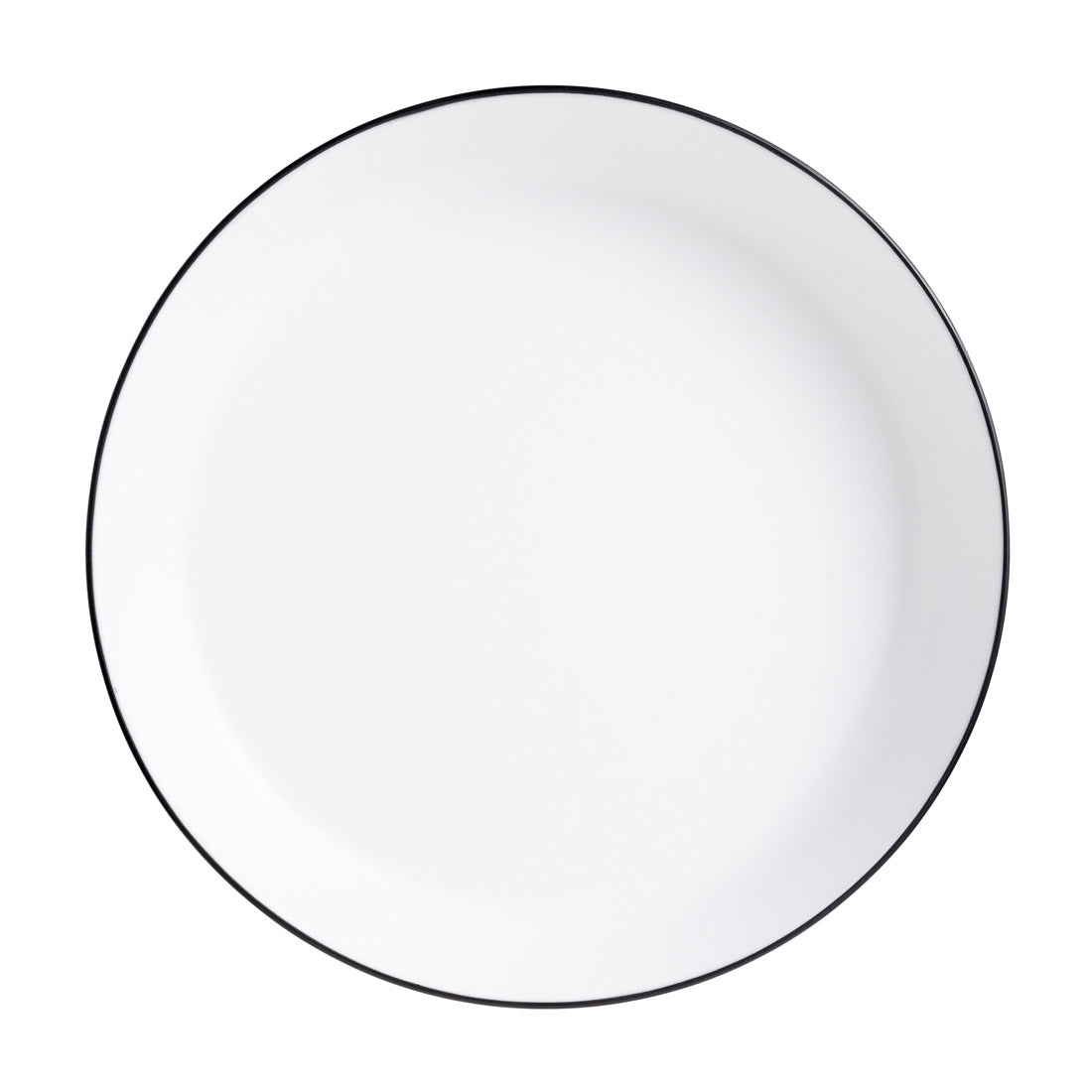 COUCOU Flat Round Bowl 290mm - White & Black