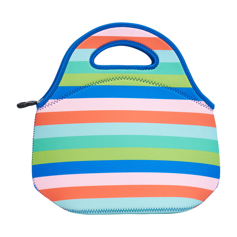 Annabel Trends Neoprene Lunch Bag Bright Stripes
