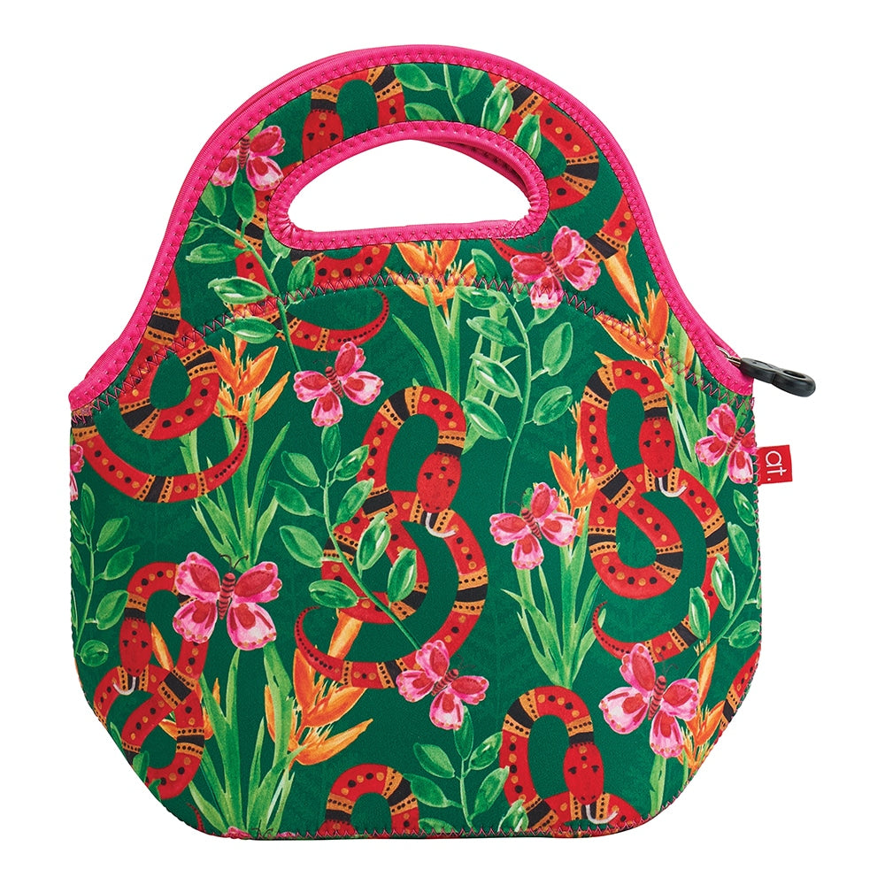 Annabel Trends Neoprene Lunch Bag Jungle Snake