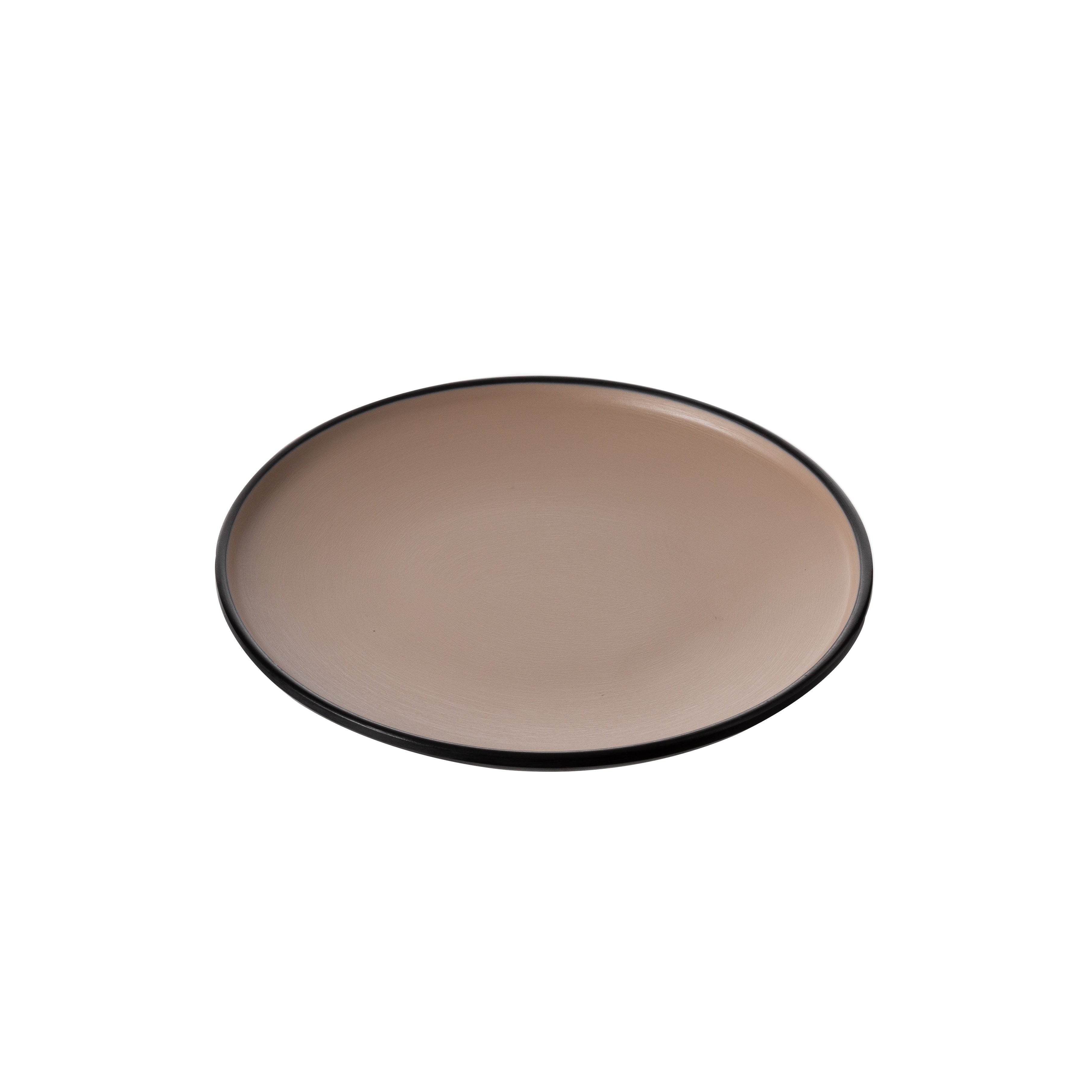 COUCOU Round Coupe Plate 167mm - Beige & Black