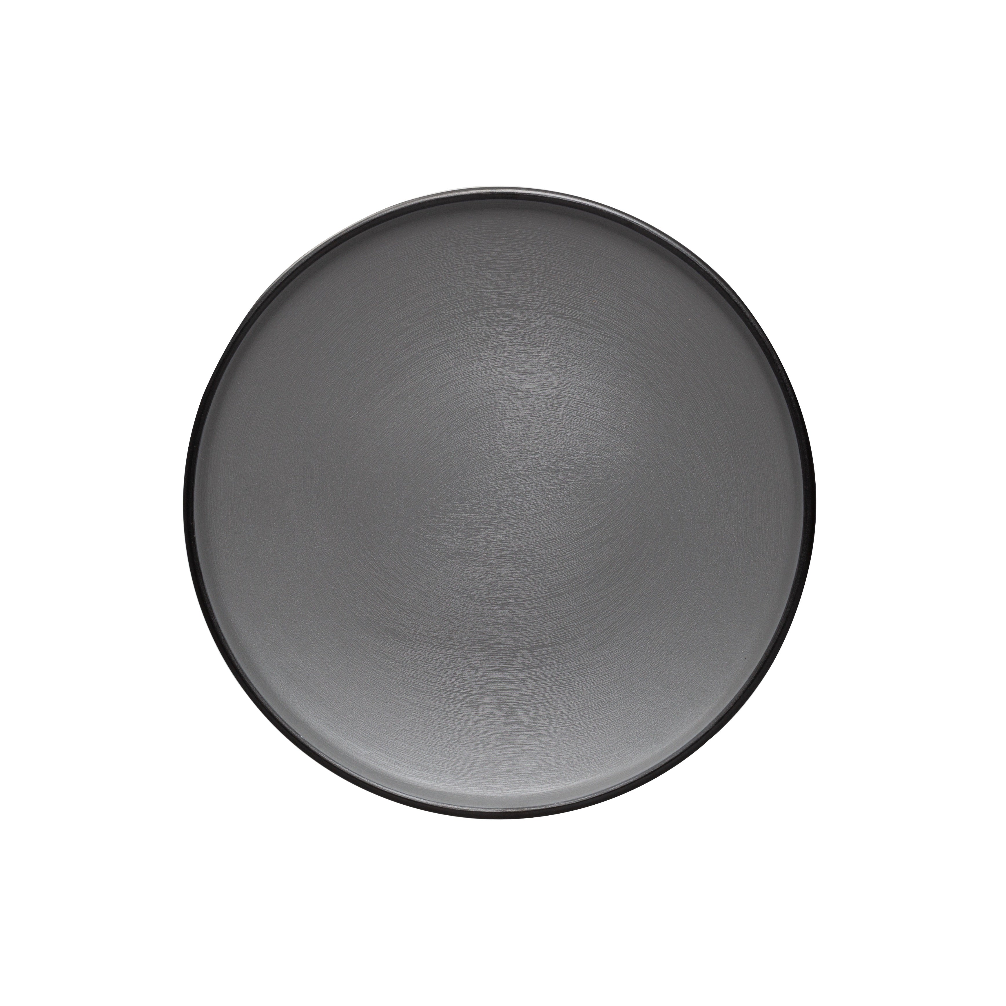 COUCOU Round Coupe Plate 167mm - Grey & Black