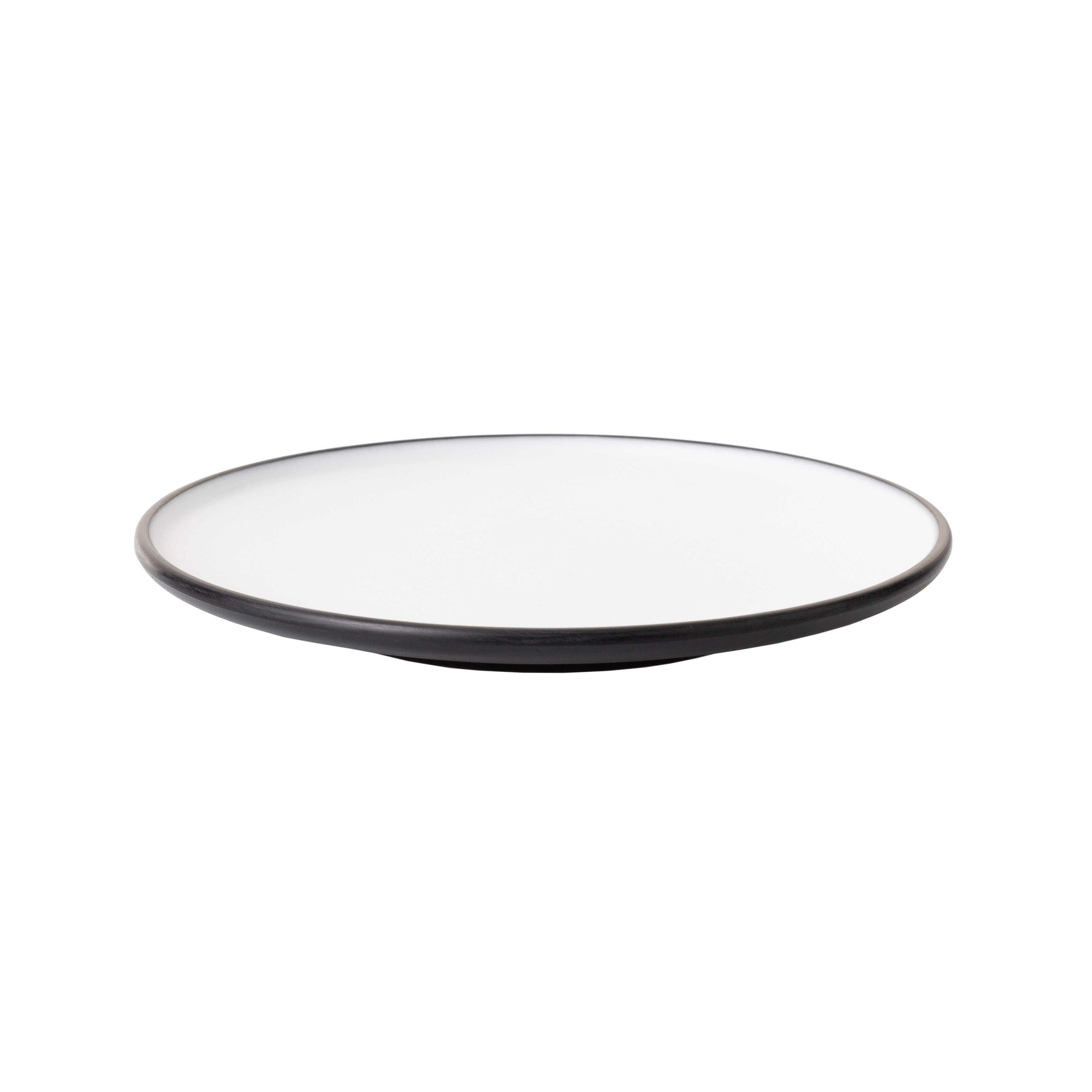 COUCOU Round Coupe Plate 167mm - White & Black