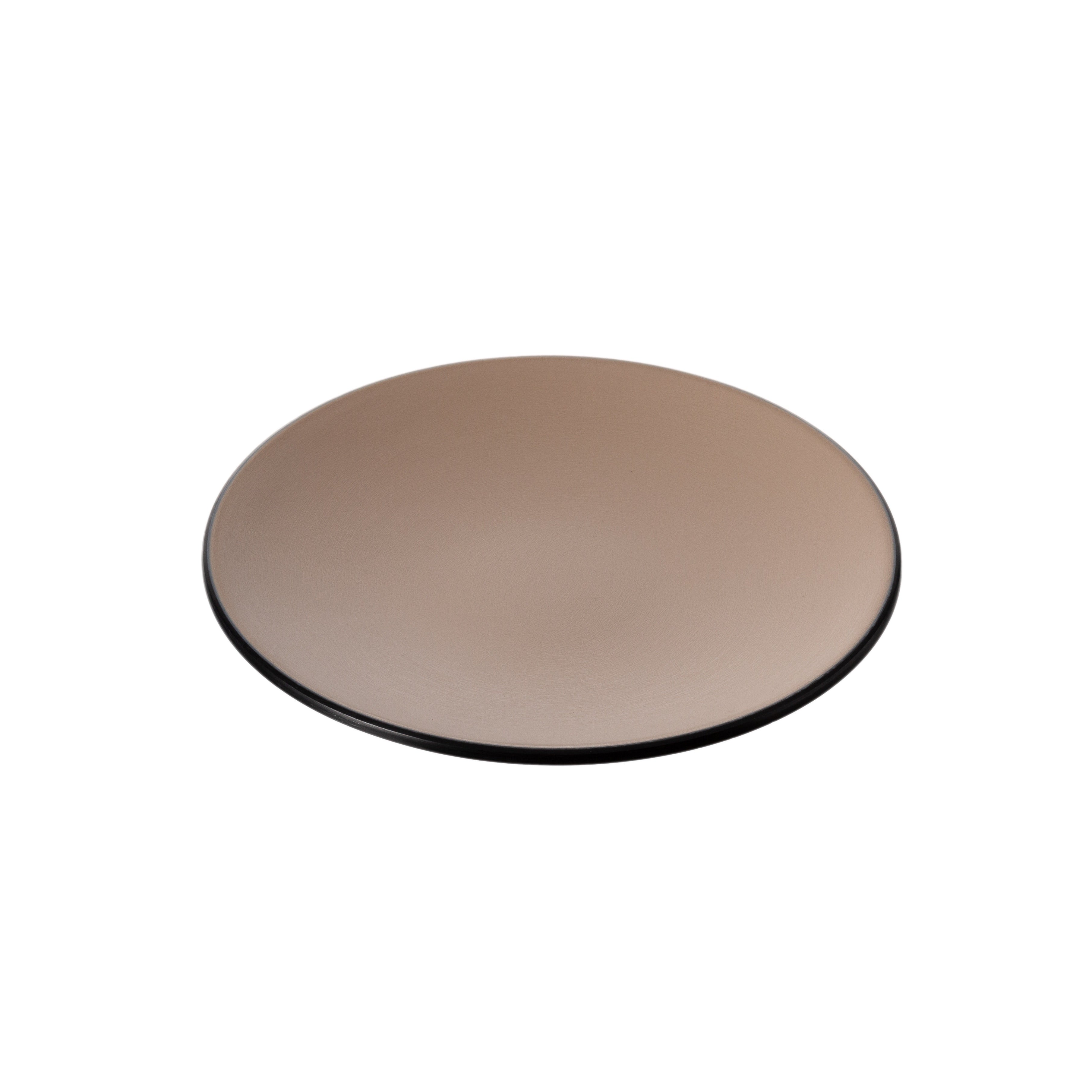 COUCOU Round Coupe Plate 180mm - Beige & Black