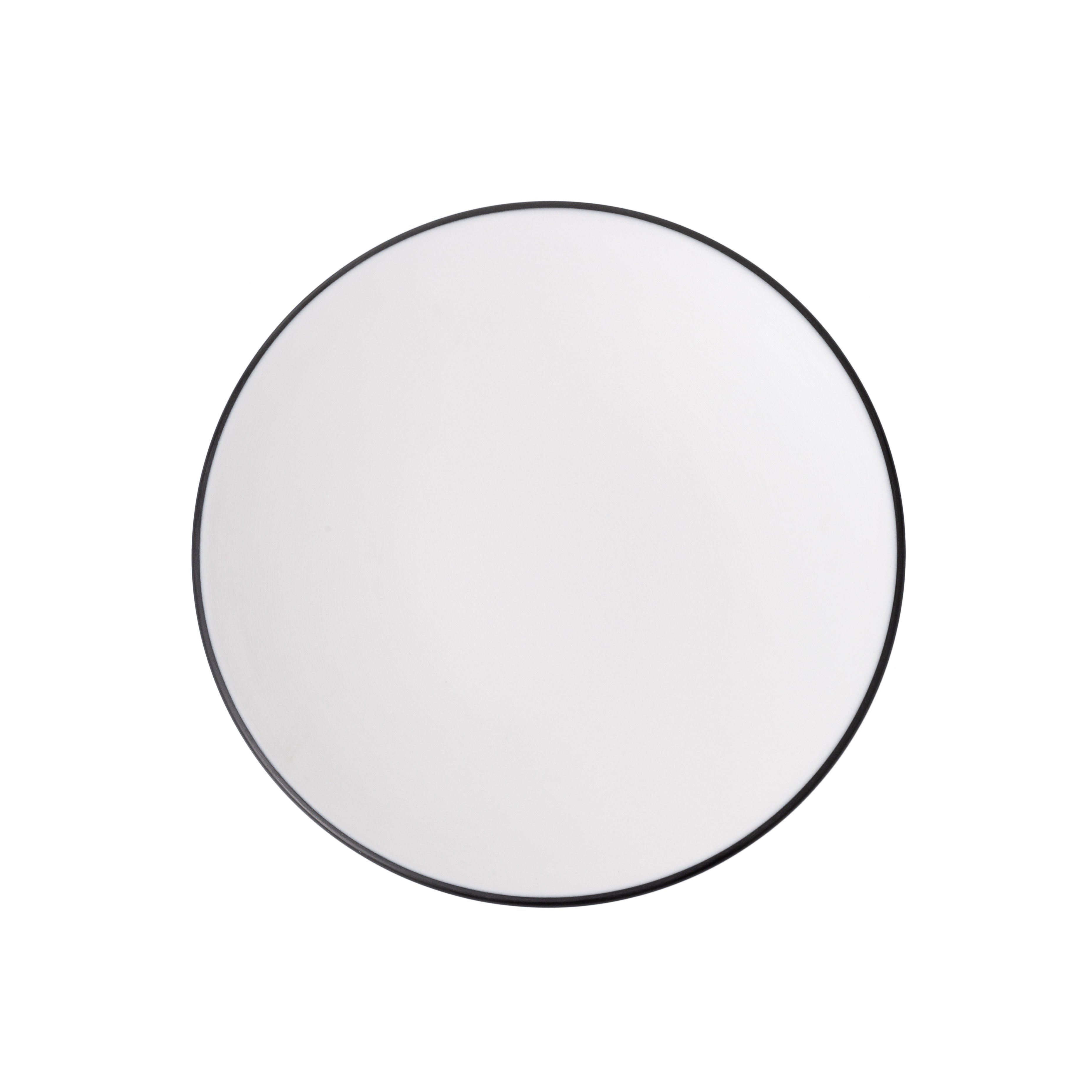 COUCOU Round Coupe Plate 180mm - White & Black