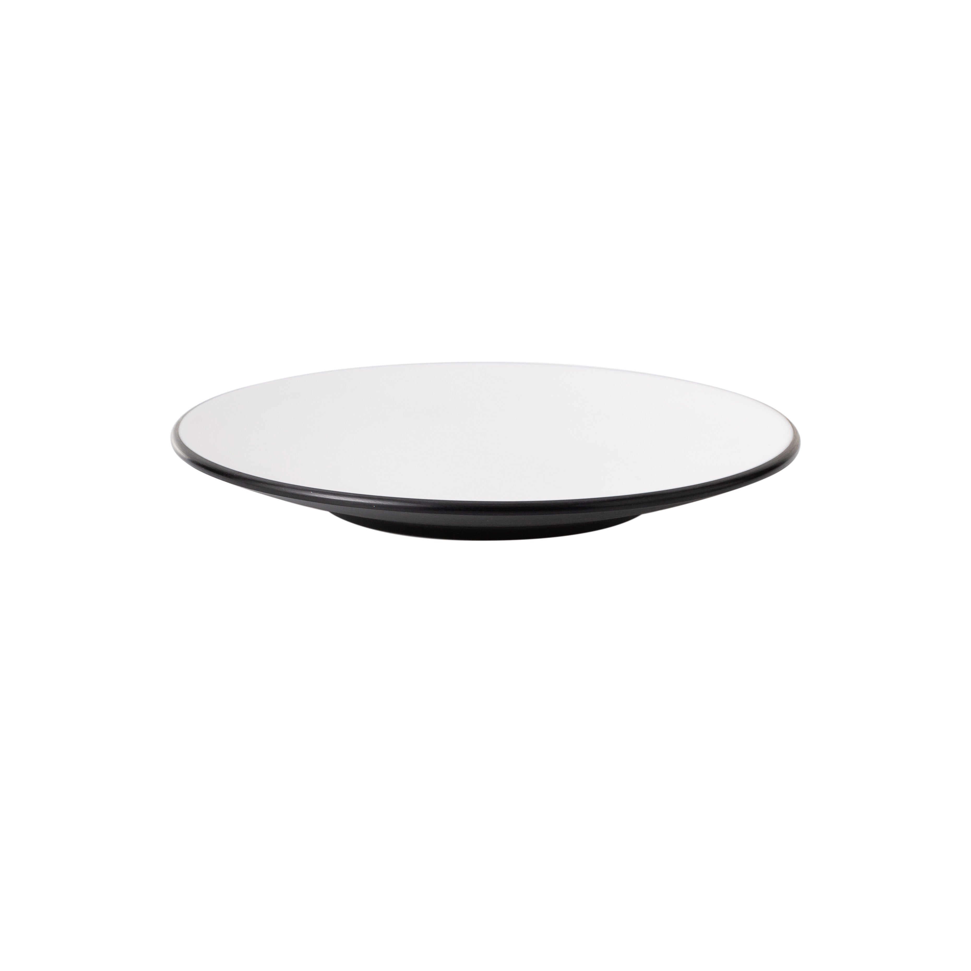 COUCOU Round Coupe Plate 180mm - White & Black