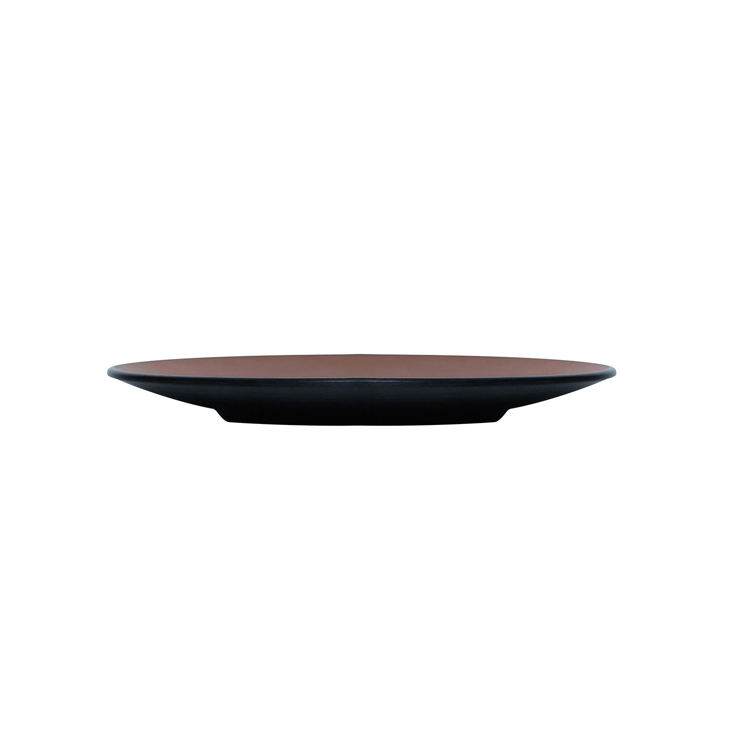 COUCOU Round Coupe Plate 205mm - Brown & Black