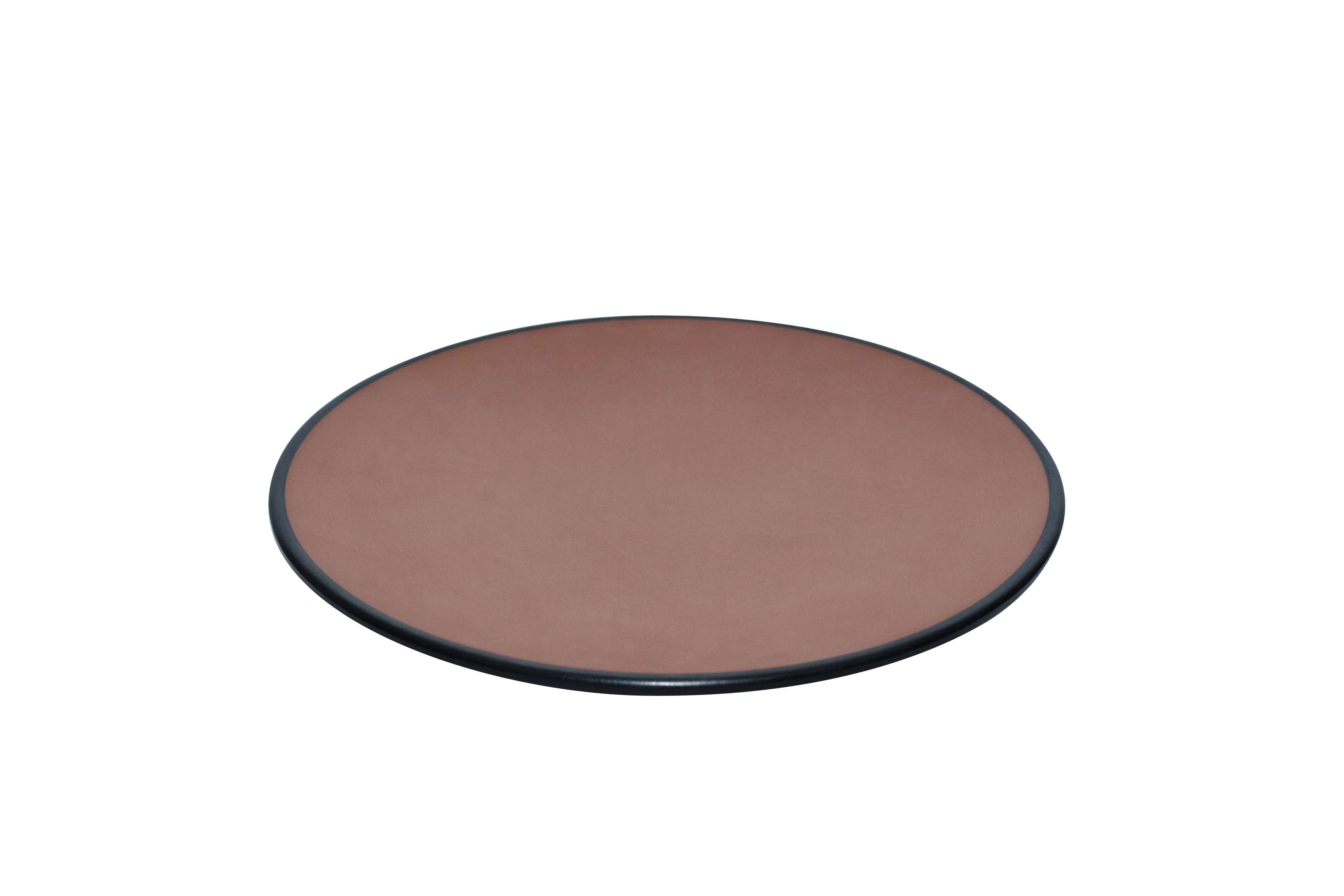 COUCOU Round Coupe Plate 205mm - Brown & Black