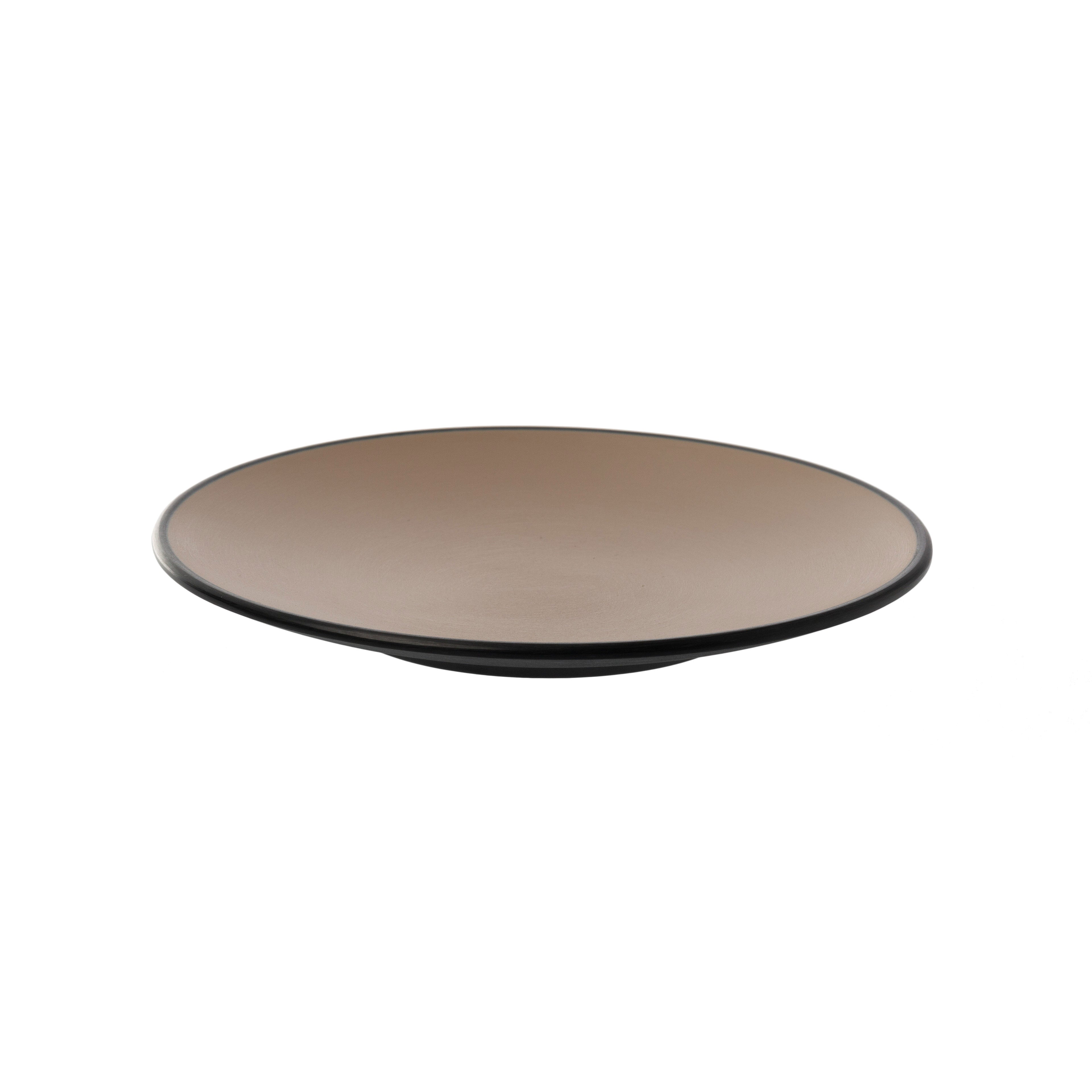 COUCOU Round Coupe Plate 205mm - Beige & Black